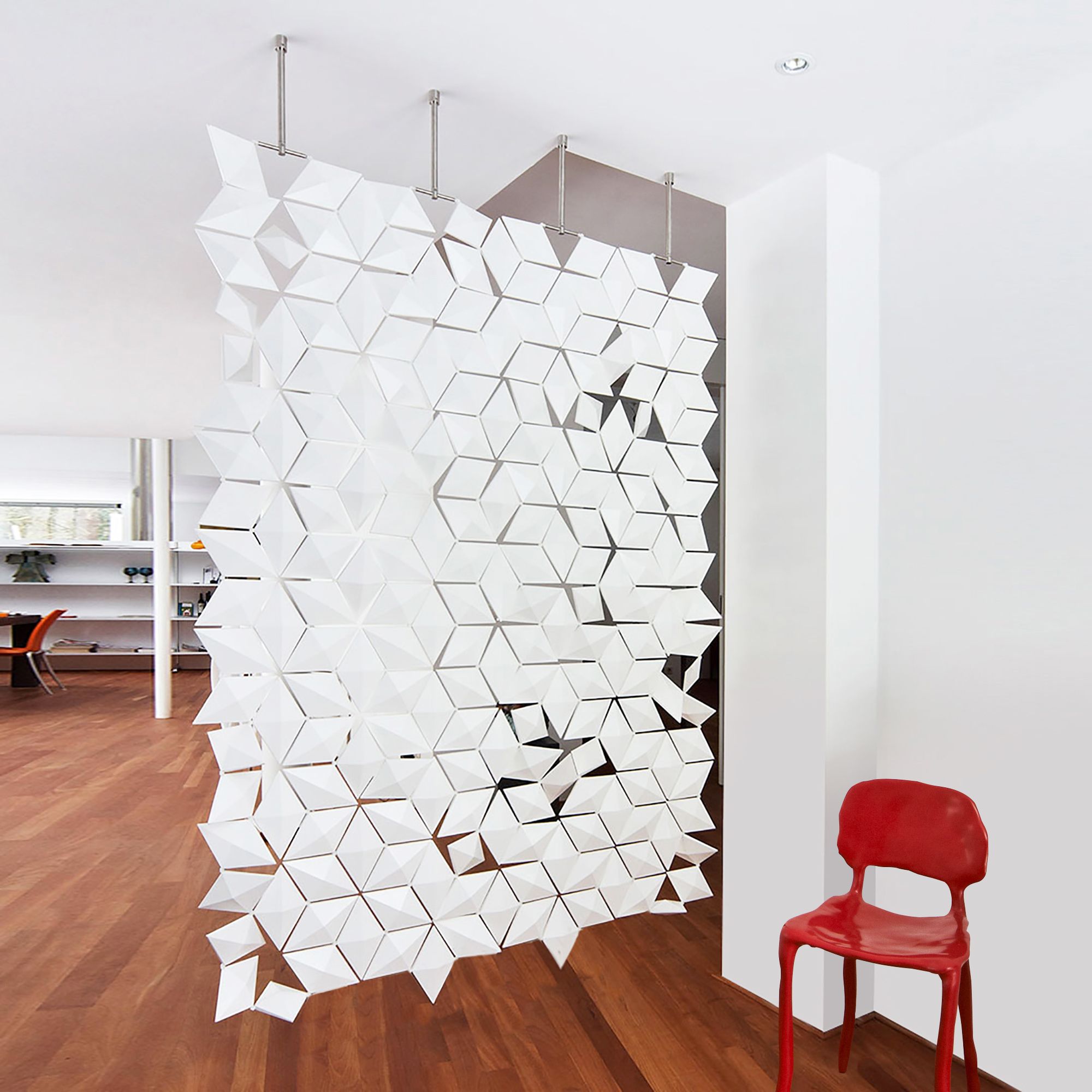 Hanging room divider FACET Hanging Room Divider 136x210 By bloomming