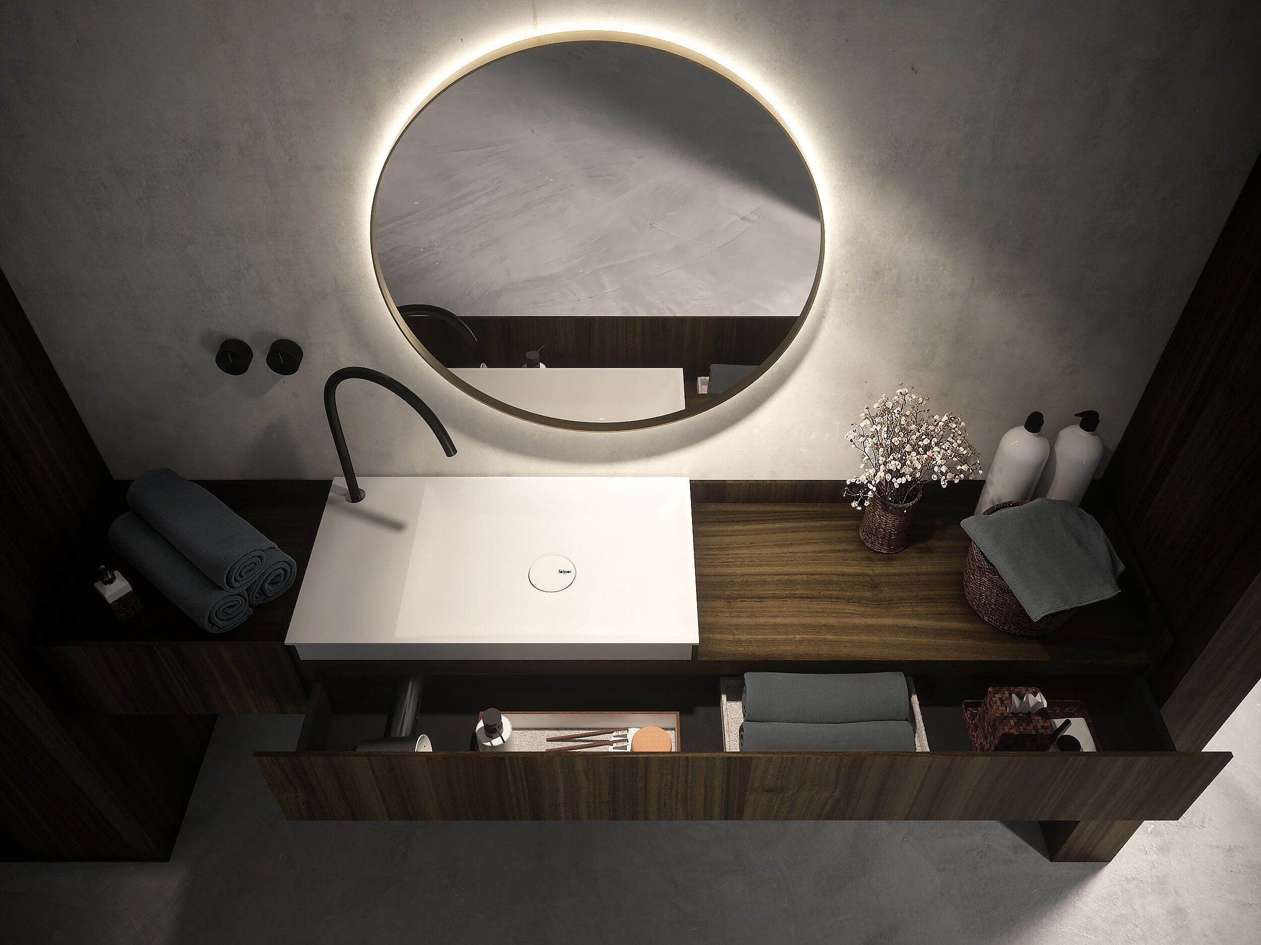 MA ELEMENTS by FALPER - Mobile lavabo sospeso