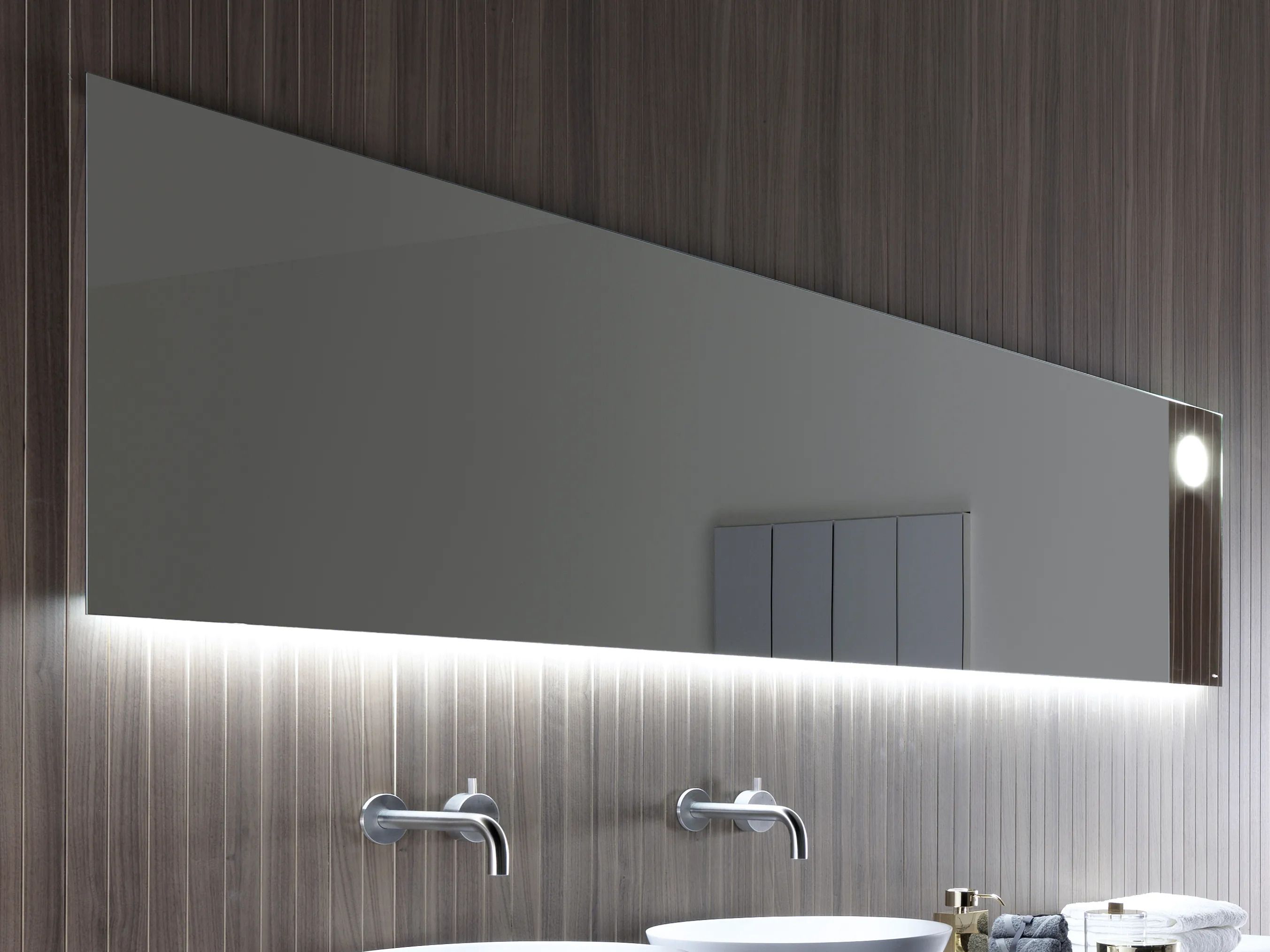 Specchio OLED by FALPER - Specchio bagno rettangolare da parete