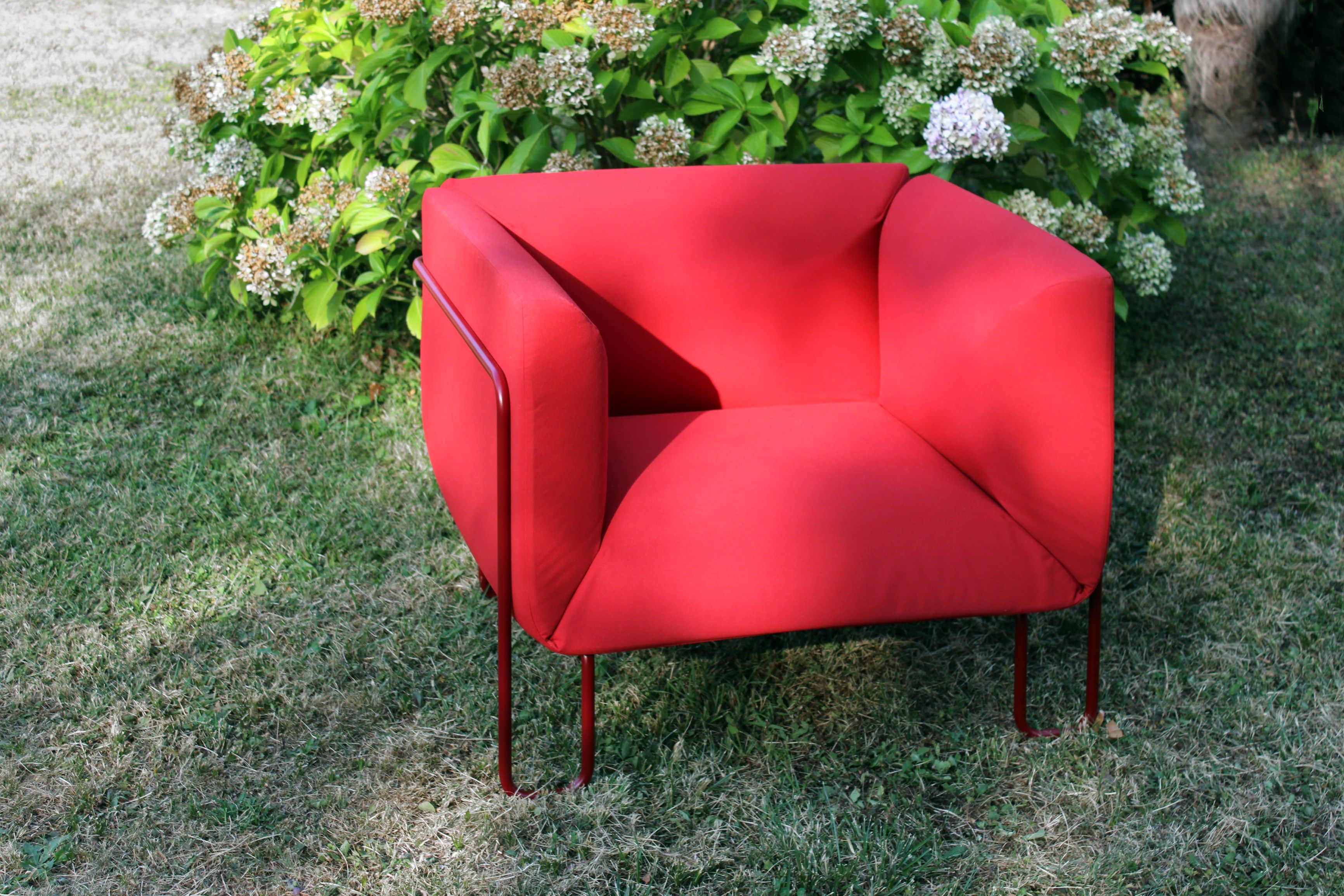 Fabric easy chair with armrests FARGO Fargo Collection By spHaus design