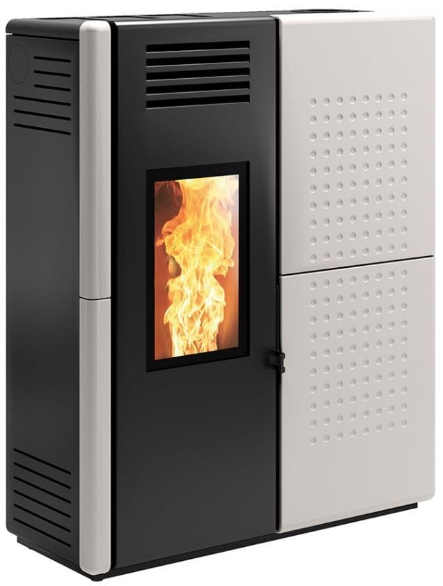 FENDOR by CAMINETTI MONTEGRAPPA - Stufa a pellet in acciaio e maiolica - 4