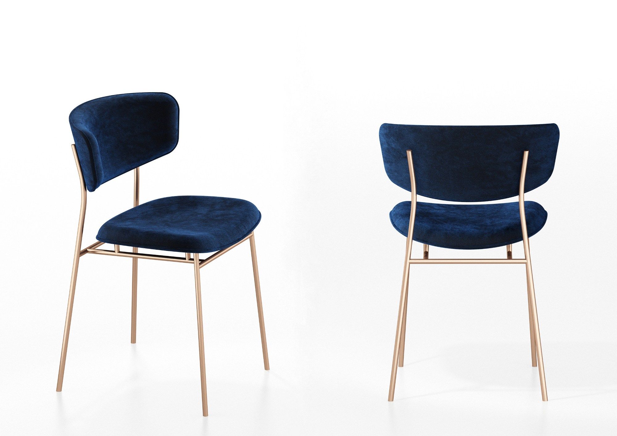 FIFTIES Velvet chair Fifties Collection By Calligaris design Busetti