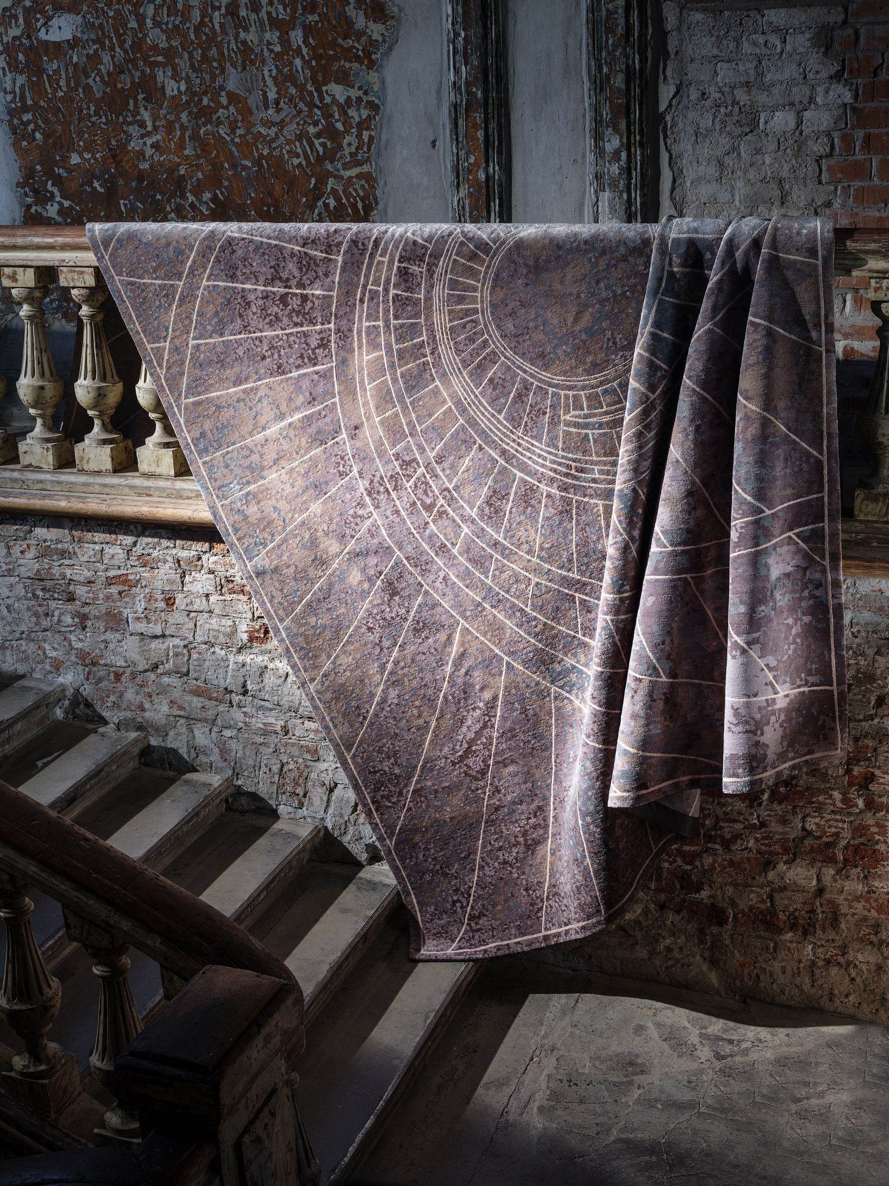 FIRENZE BLU NOTTE by Tapis Rouge - Tappeto rettangolare fatto a mano - 3