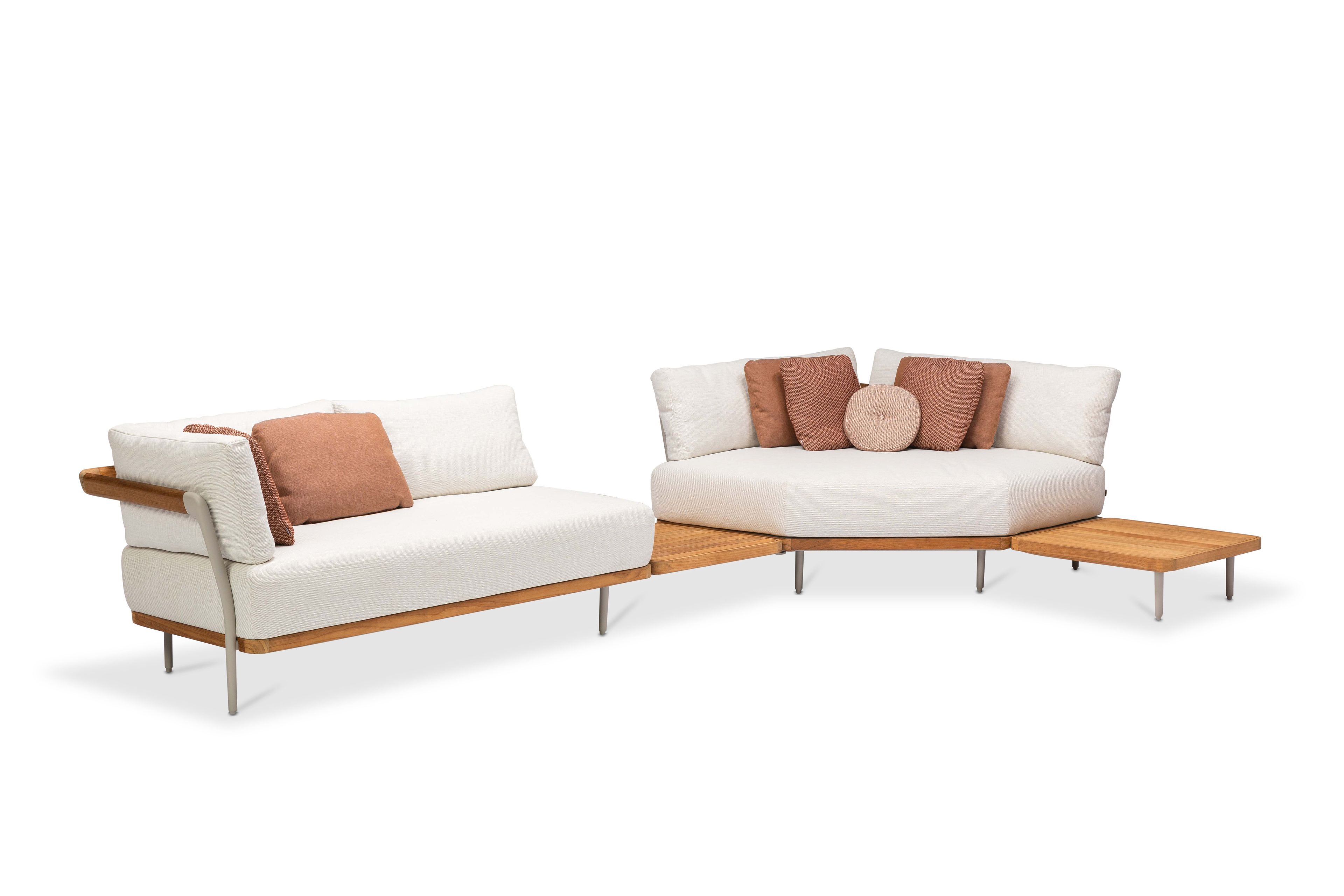 FLOWS Corner sectional modular fabric garden sofa By MANUTTI design