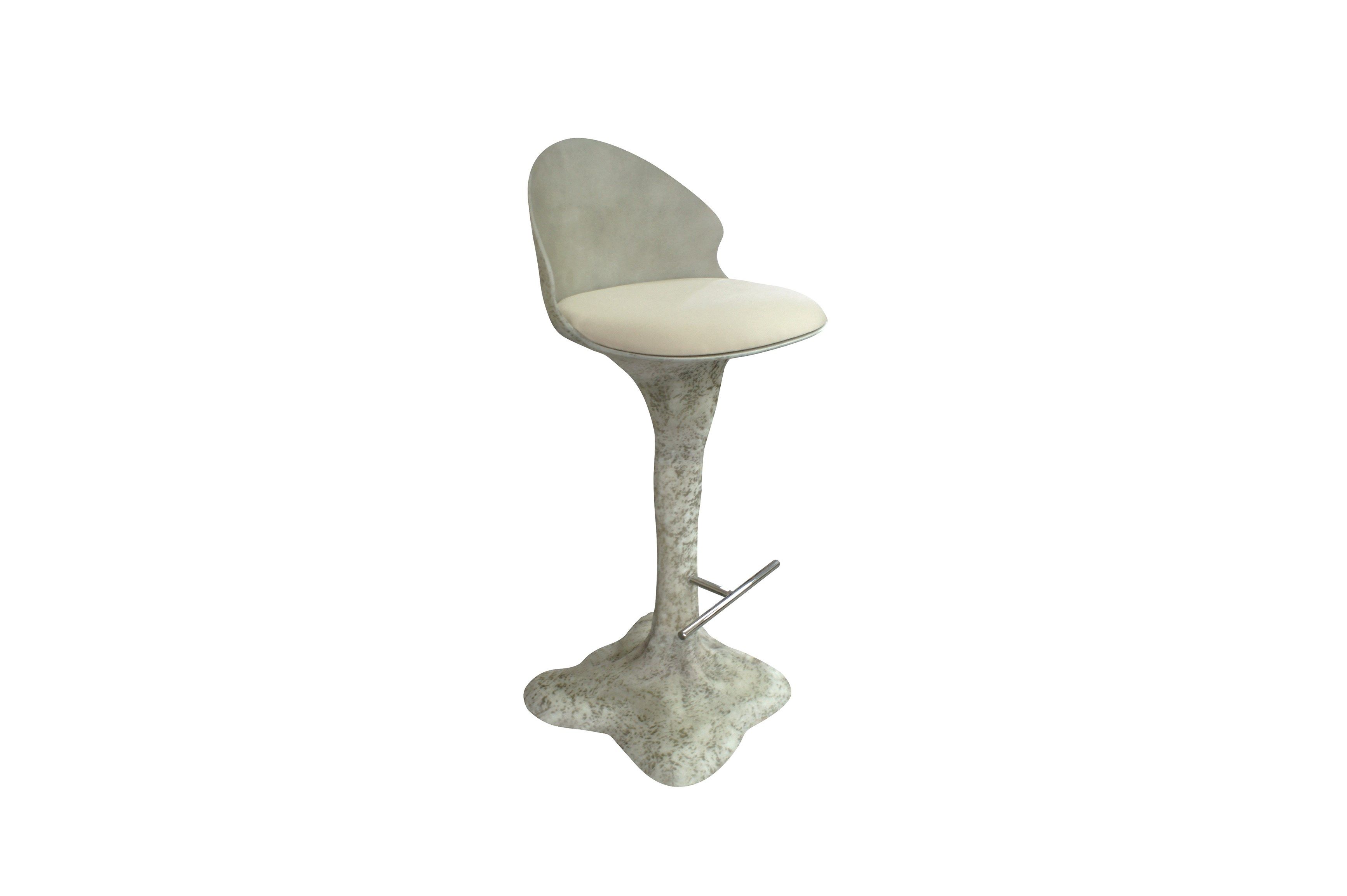 Fiberglass stool with footrest FLORA K3003 Flora Collection By KARPA