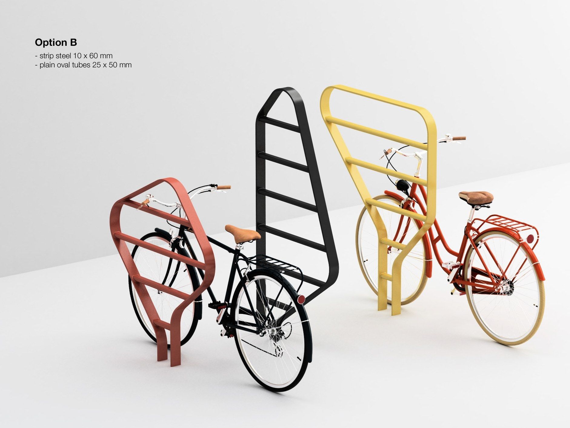 Galvanized steel Bicycle rack FORREST By Punto Design design Studio Pastina