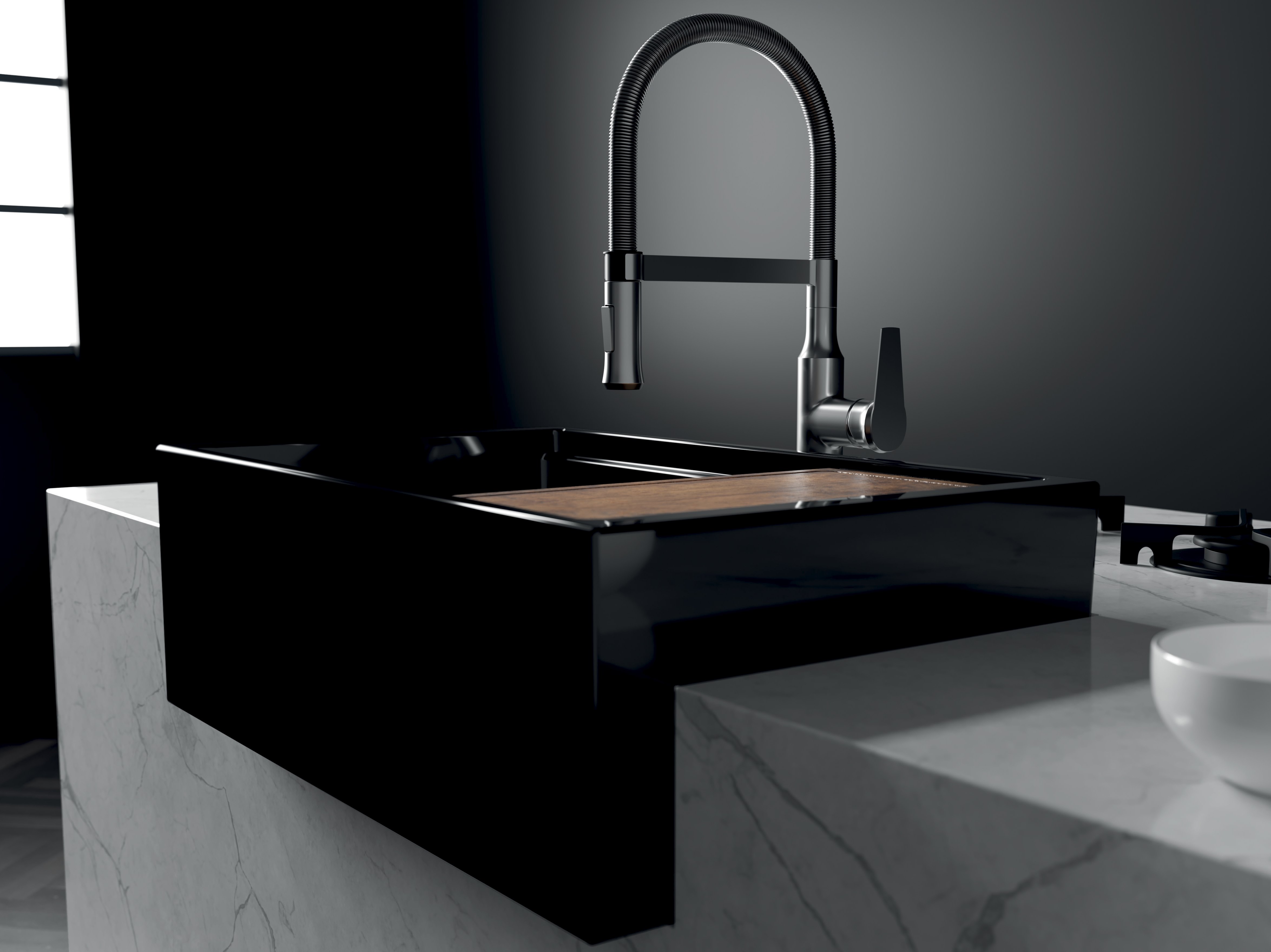 5117 SR by GALASSIA - Lavello reversibile spessore ceramico pieno