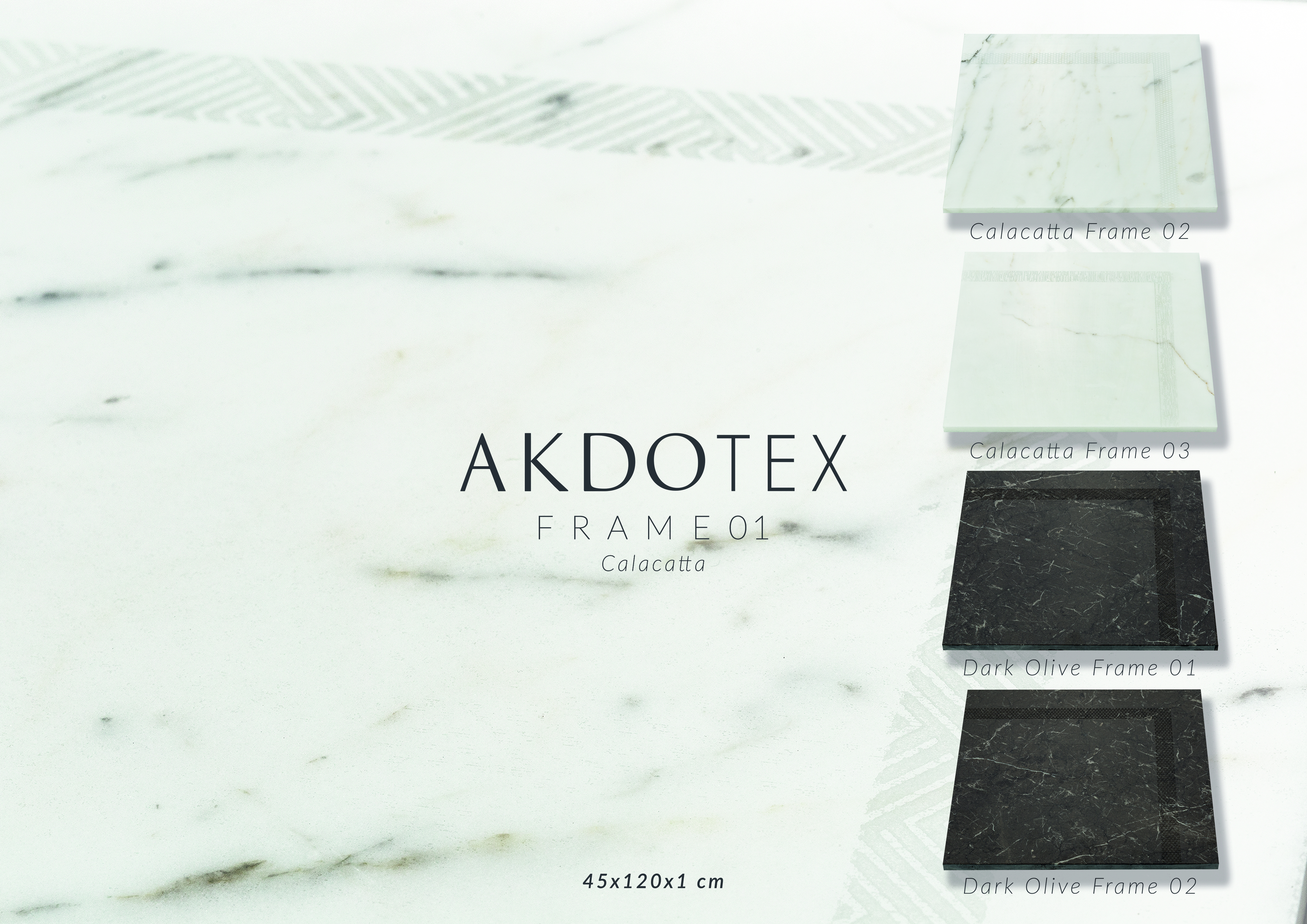 Indoor marble wall tiles FRAME Akdotex - Tiles Collection By AKDO