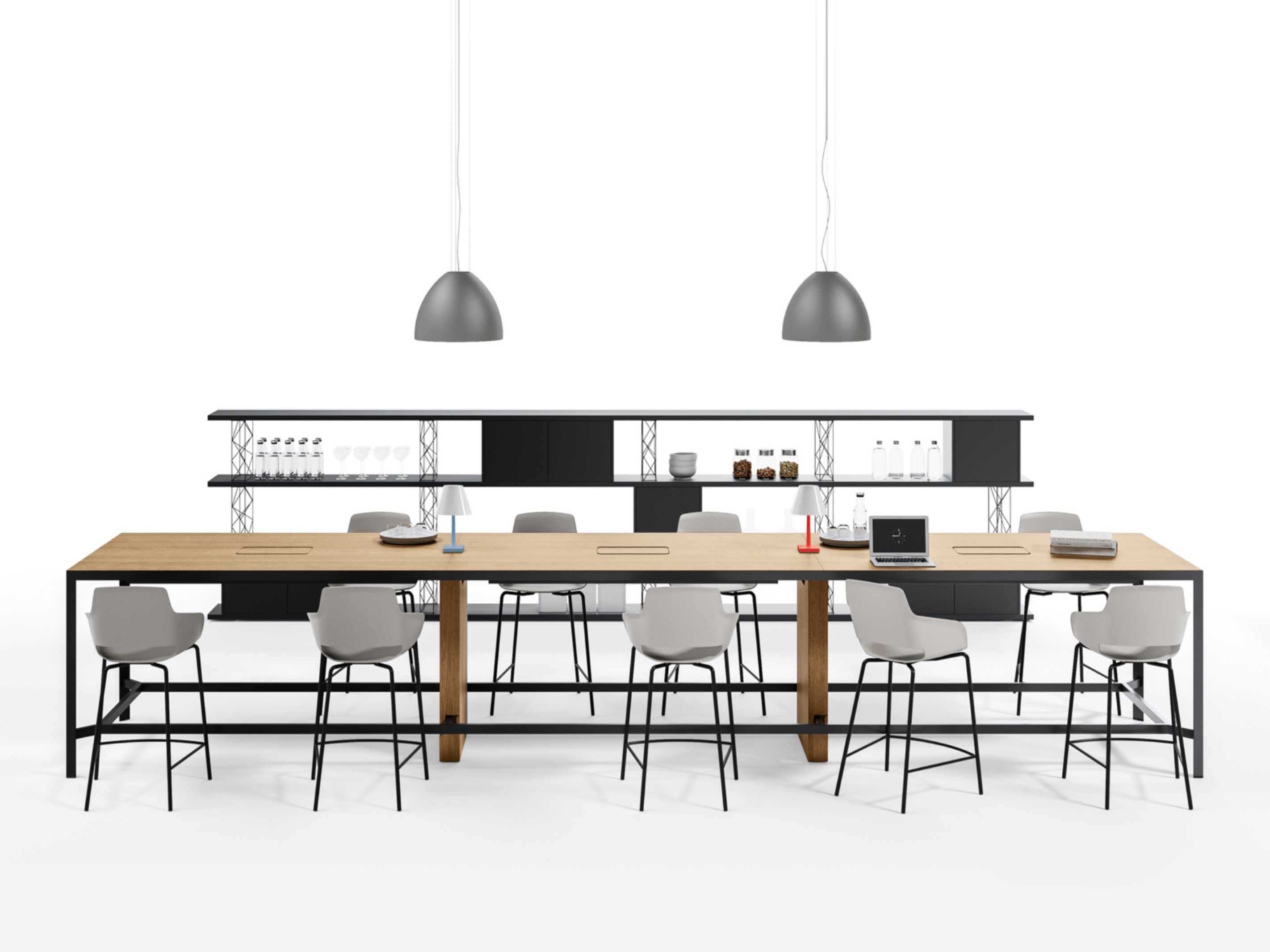 Rectangular meeting table FRAME EVO + MEETING By Sinetica