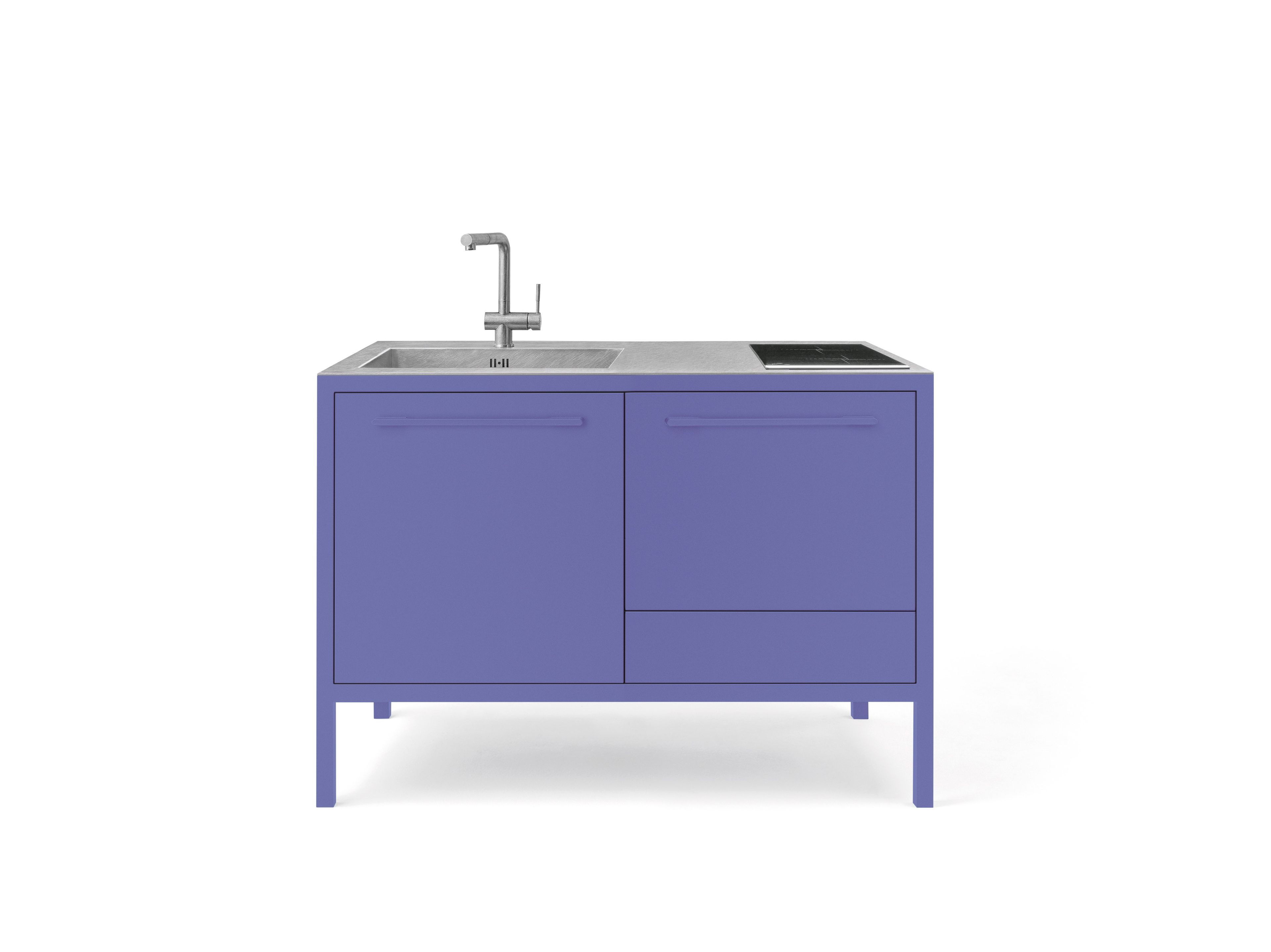 FRAME KITCHEN 2 UNITS by Fantin - Minicucina in metallo da interno e da esterno - 14