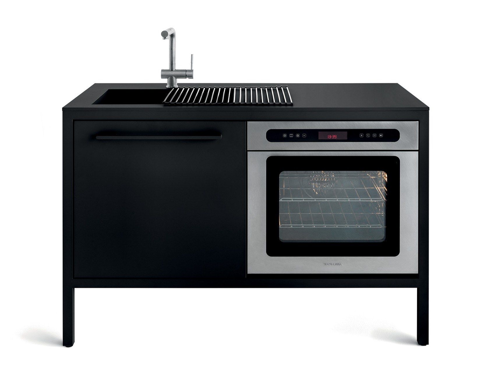 FRAME KITCHEN 2 UNITS by Fantin - Minicucina in metallo da interno e da esterno - 9