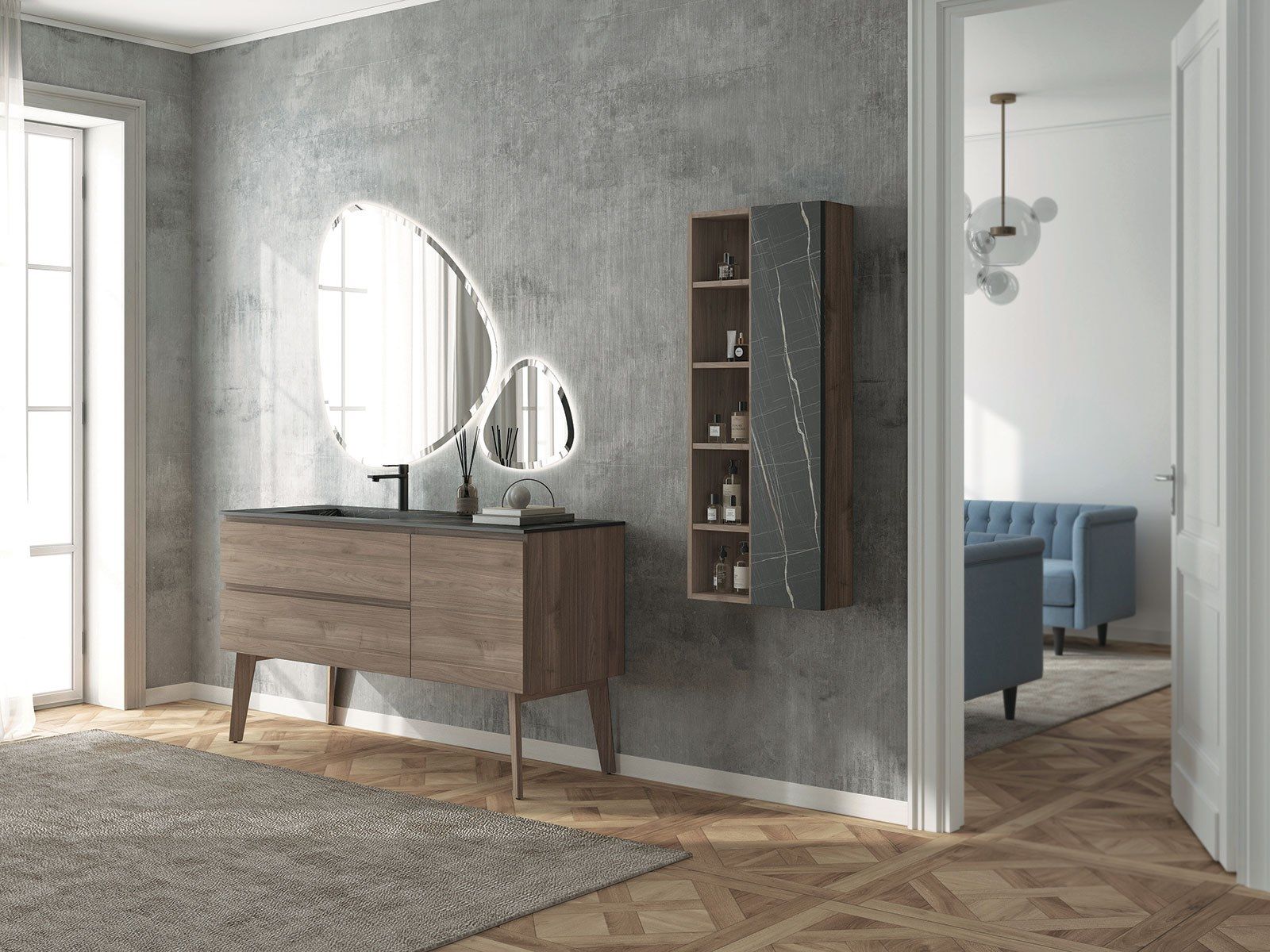 FREEDOM FL03 vanity unit By LEGNOBAGNO