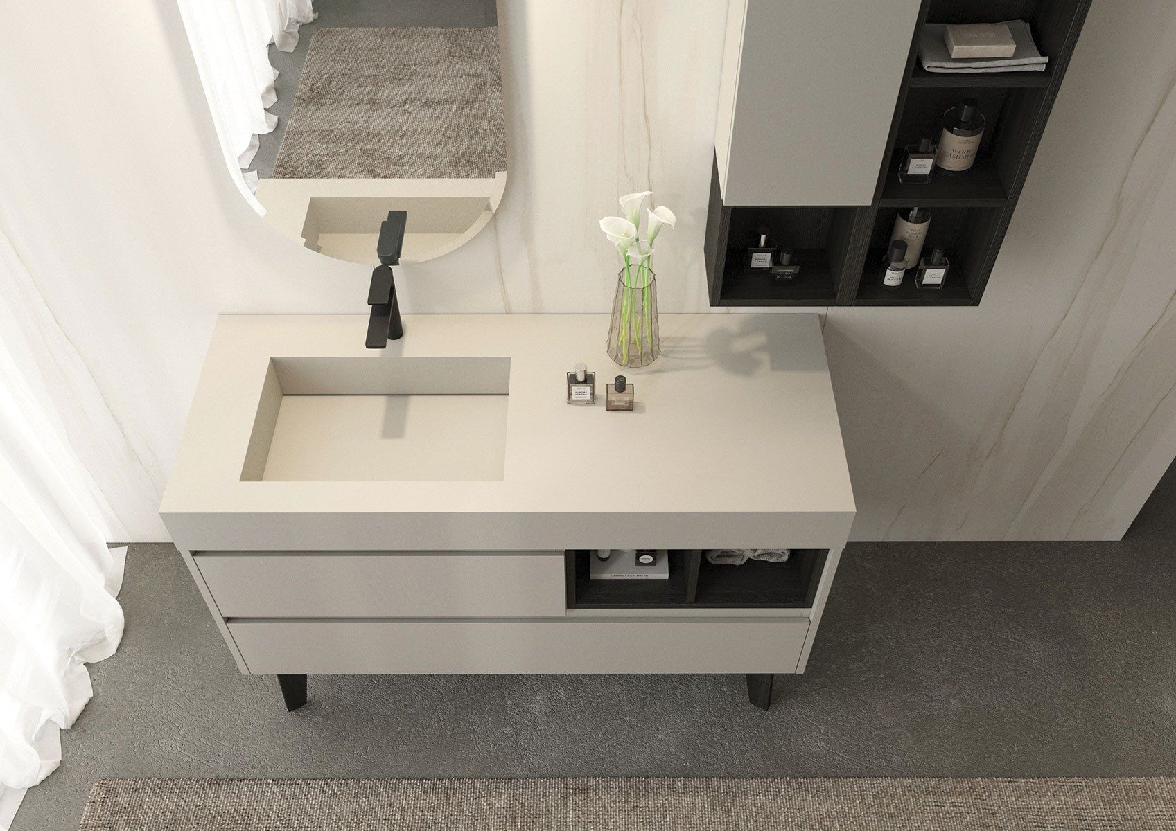 FREEDOM FL04 vanity unit By LEGNOBAGNO