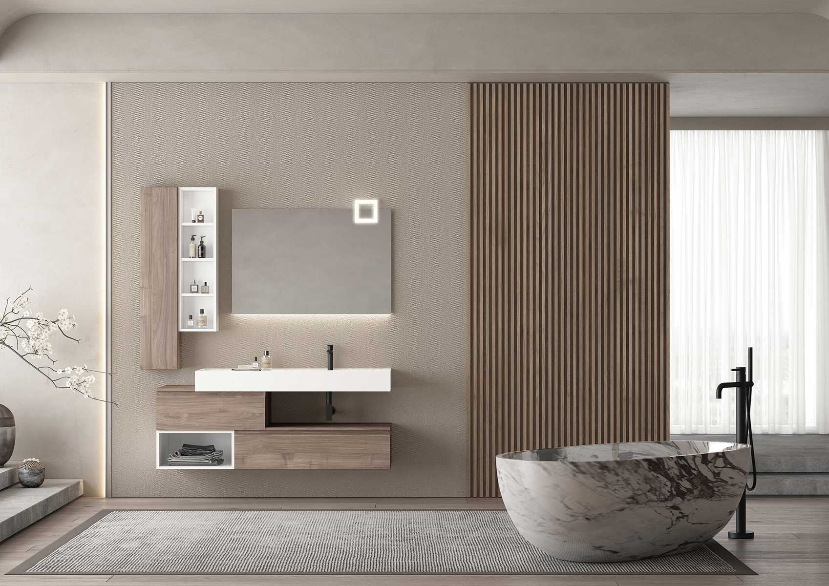 FREEDOM FL18 vanity unit By LEGNOBAGNO