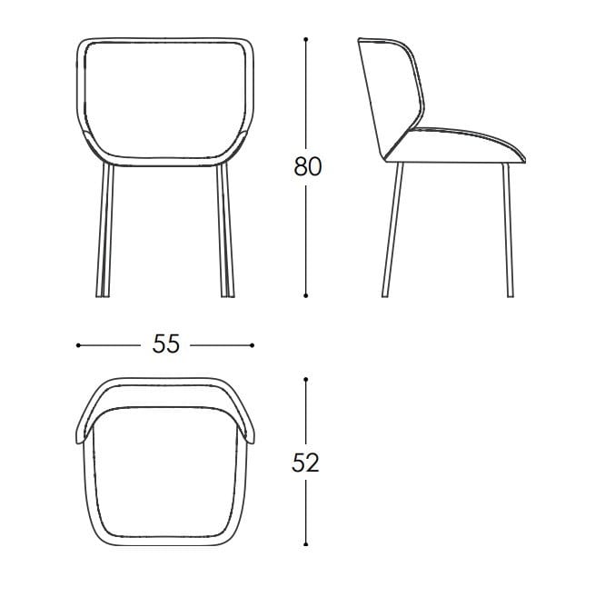 FRENCH Chair BlackTone Collection By José Martínez Medina design Eli