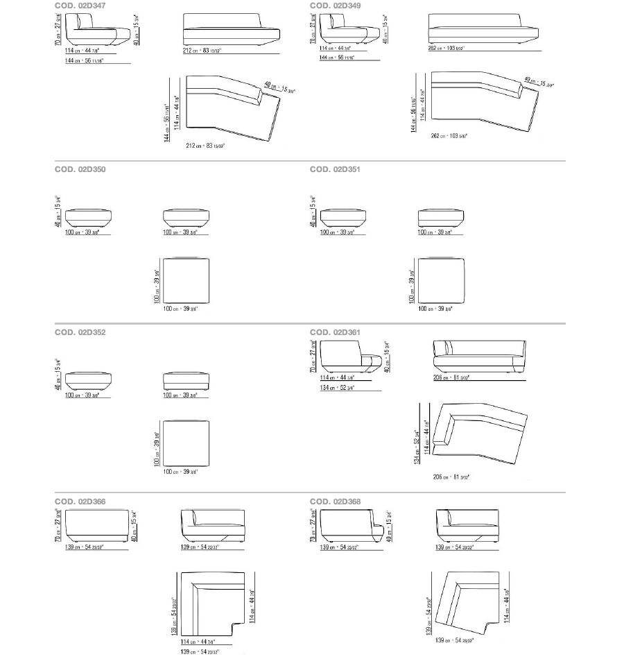 Dimensioni LOUNGESCAPE