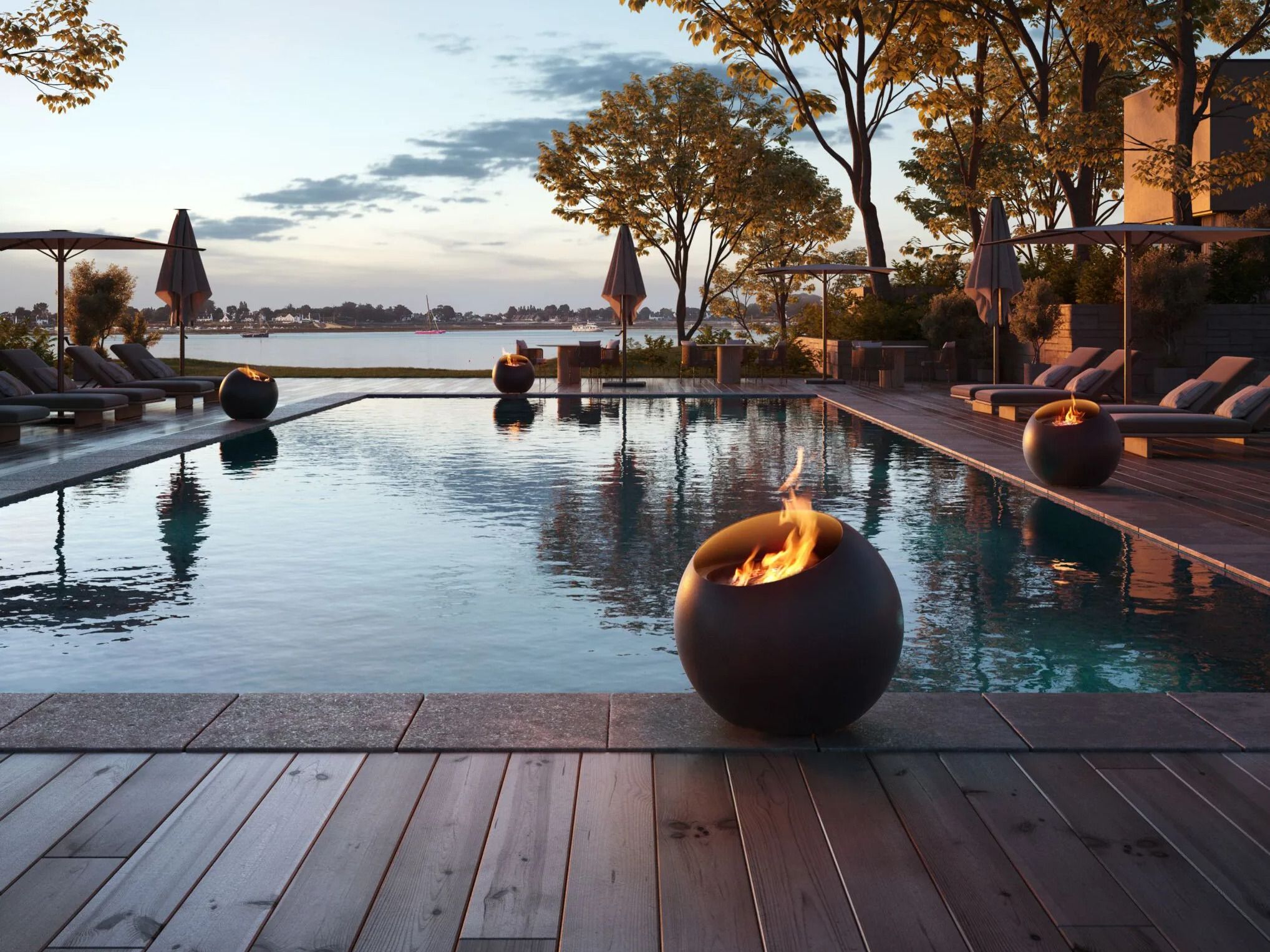 BUBBLE by Focus creation - Braciere in acciaio