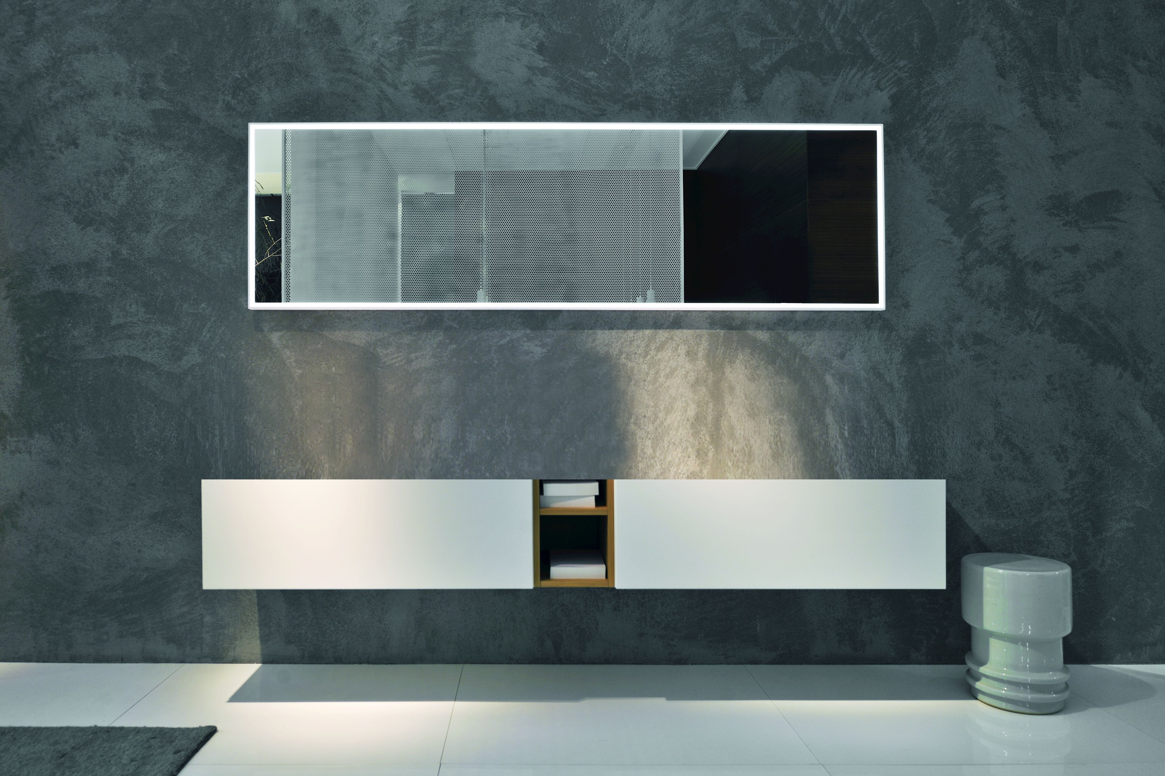 Specchio con cornice by FALPER - Specchio bagno rettangolare da parete - 2