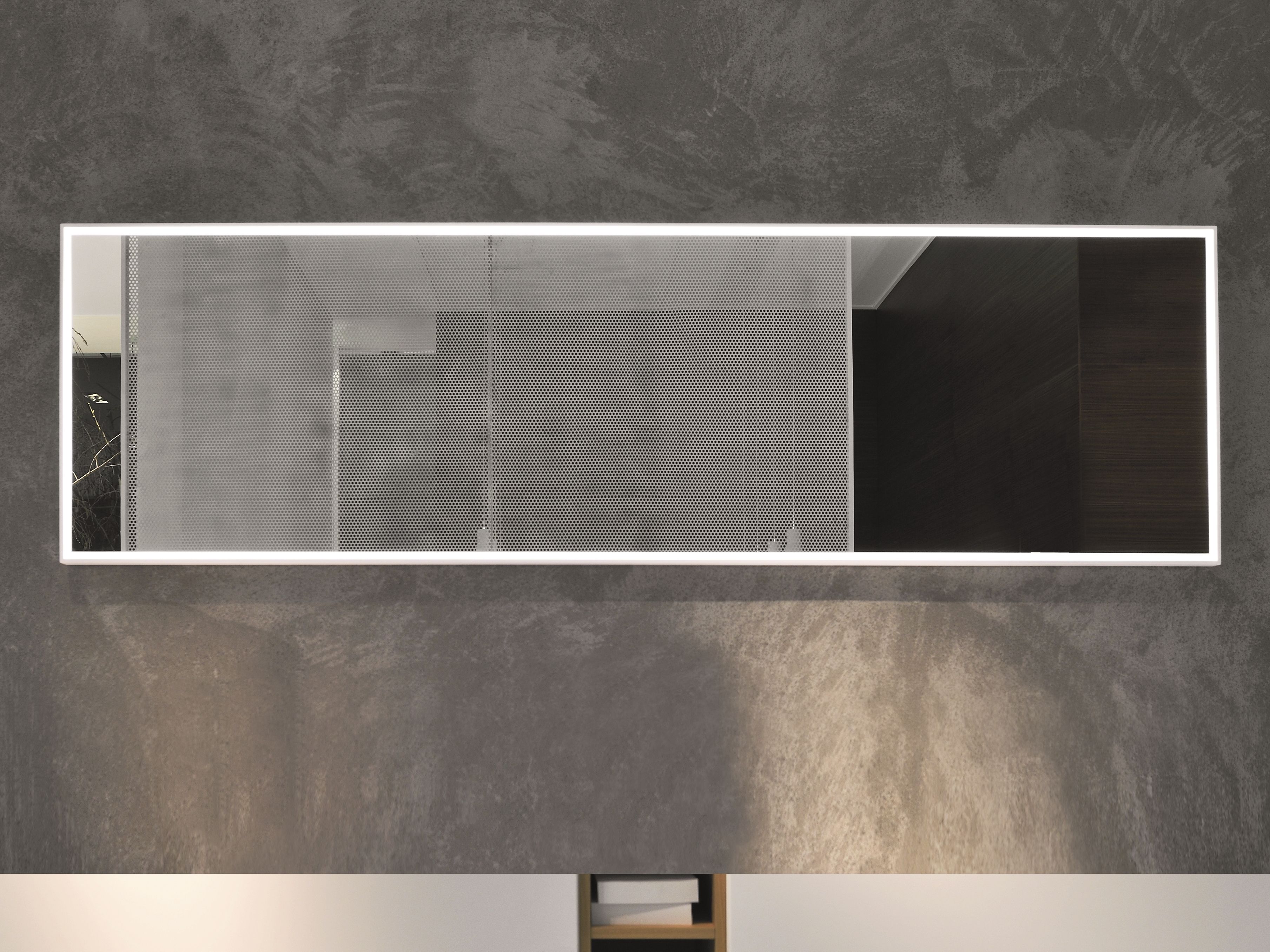 Specchio con cornice by FALPER - Specchio bagno rettangolare da parete