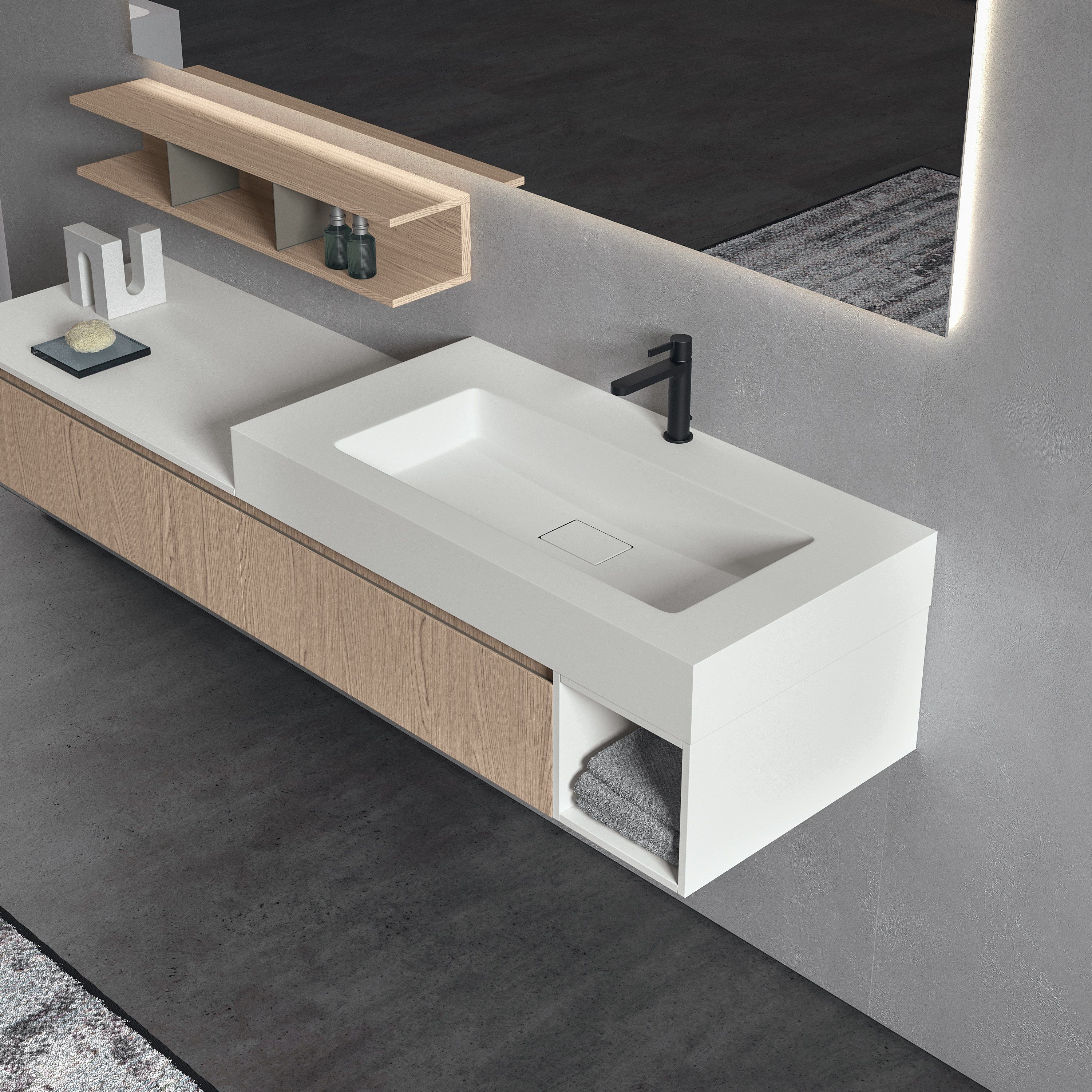 GALAXY 04 by BMT - Mobile lavabo con specchio - 2