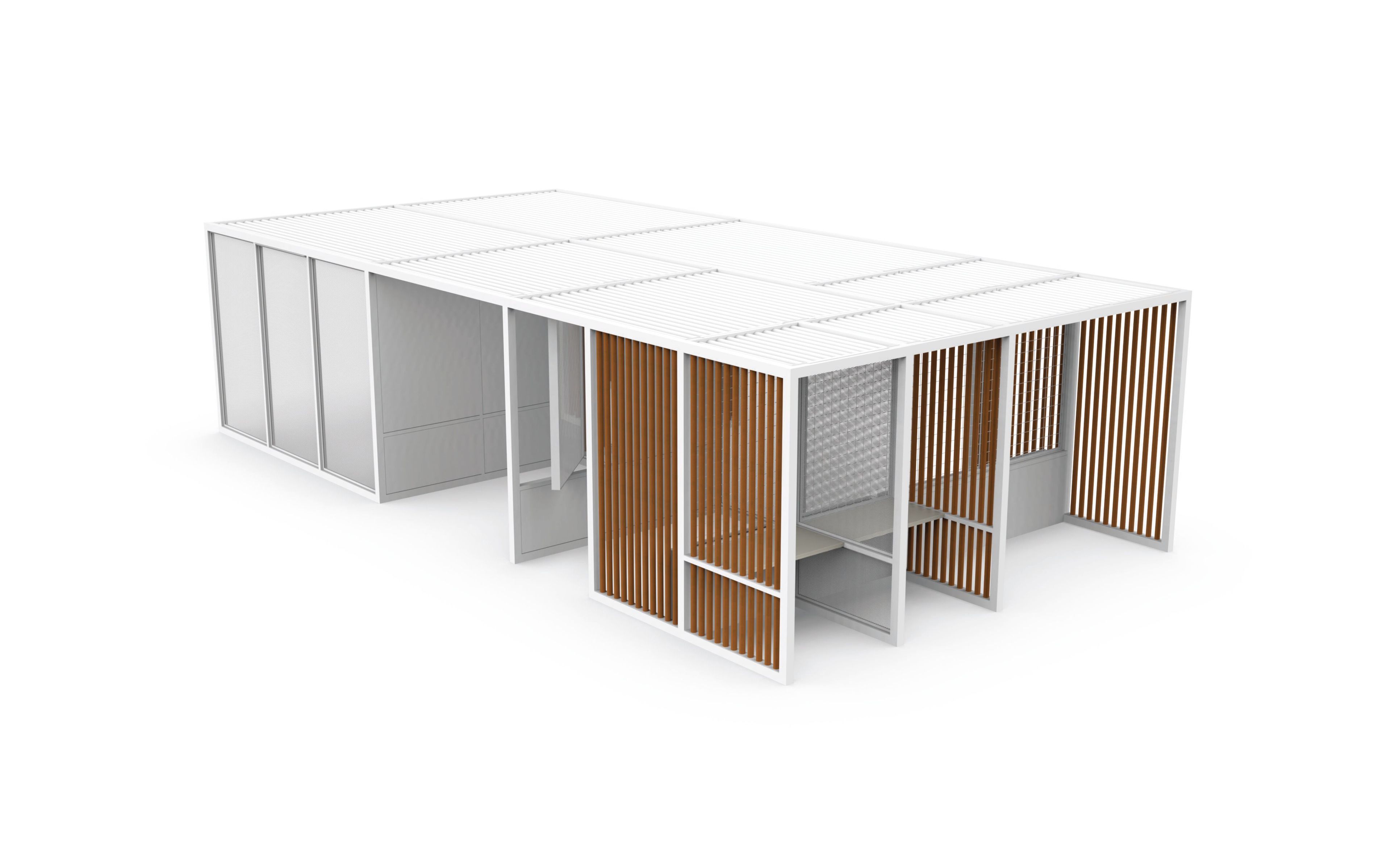 FLEX by GANDIABLASCO - Pergola in alluminio e legno - 8