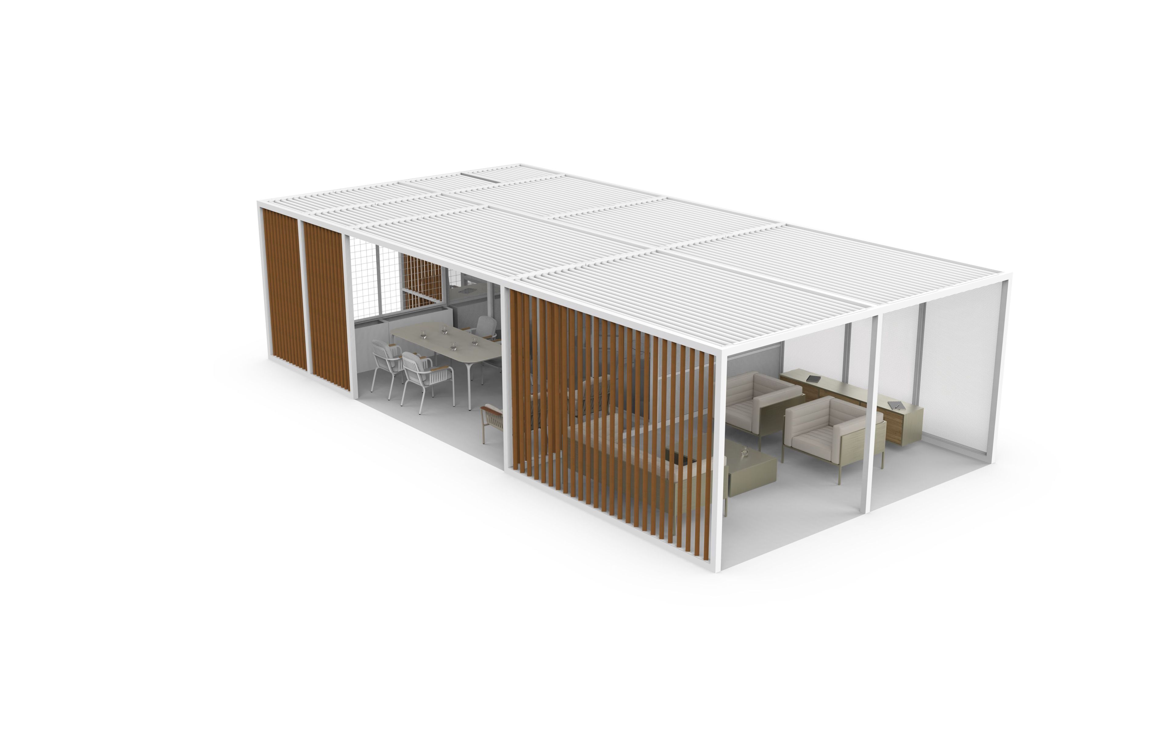 FLEX by GANDIABLASCO - Pergola in alluminio e legno - 10