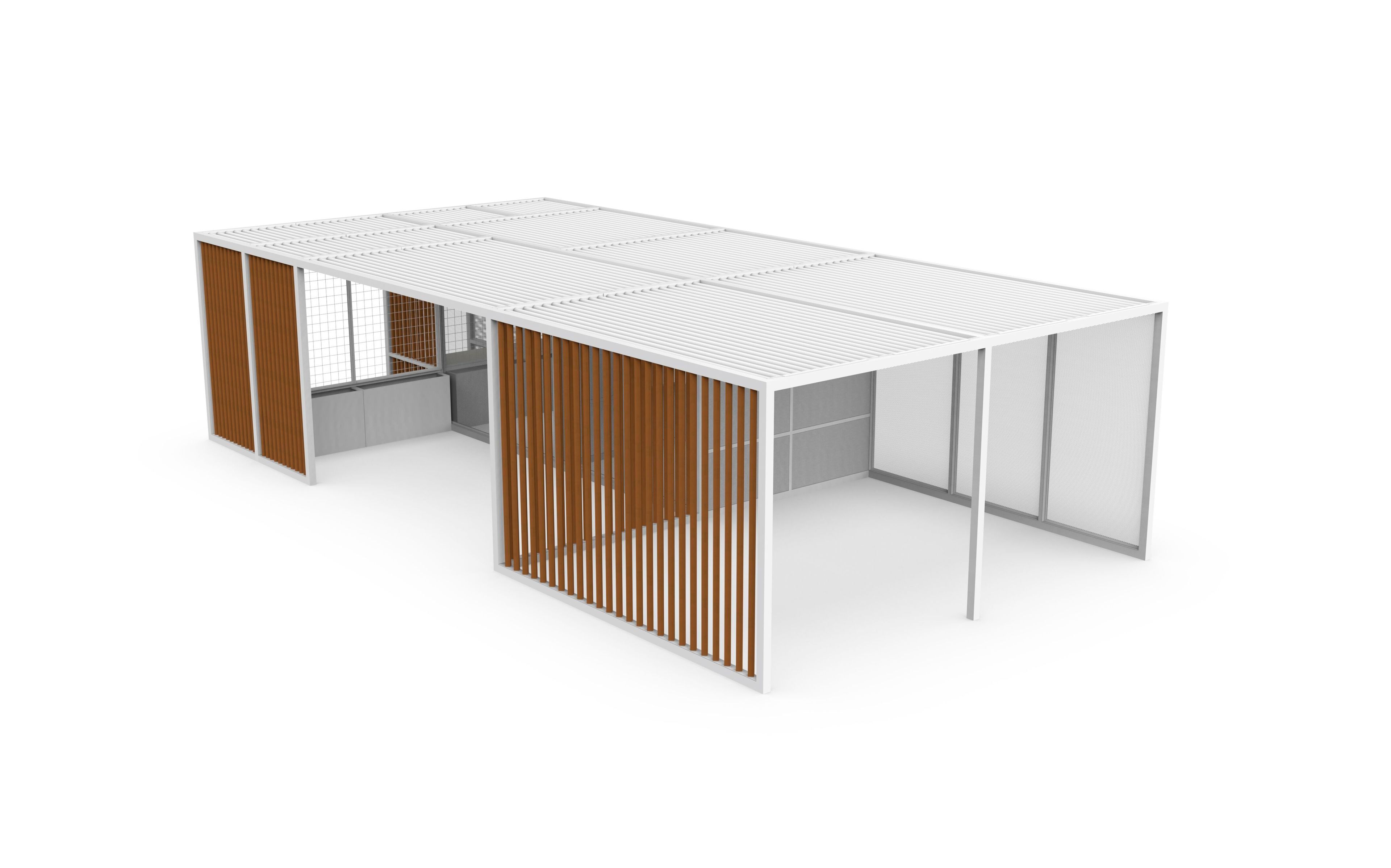 FLEX by GANDIABLASCO - Pergola in alluminio e legno - 9