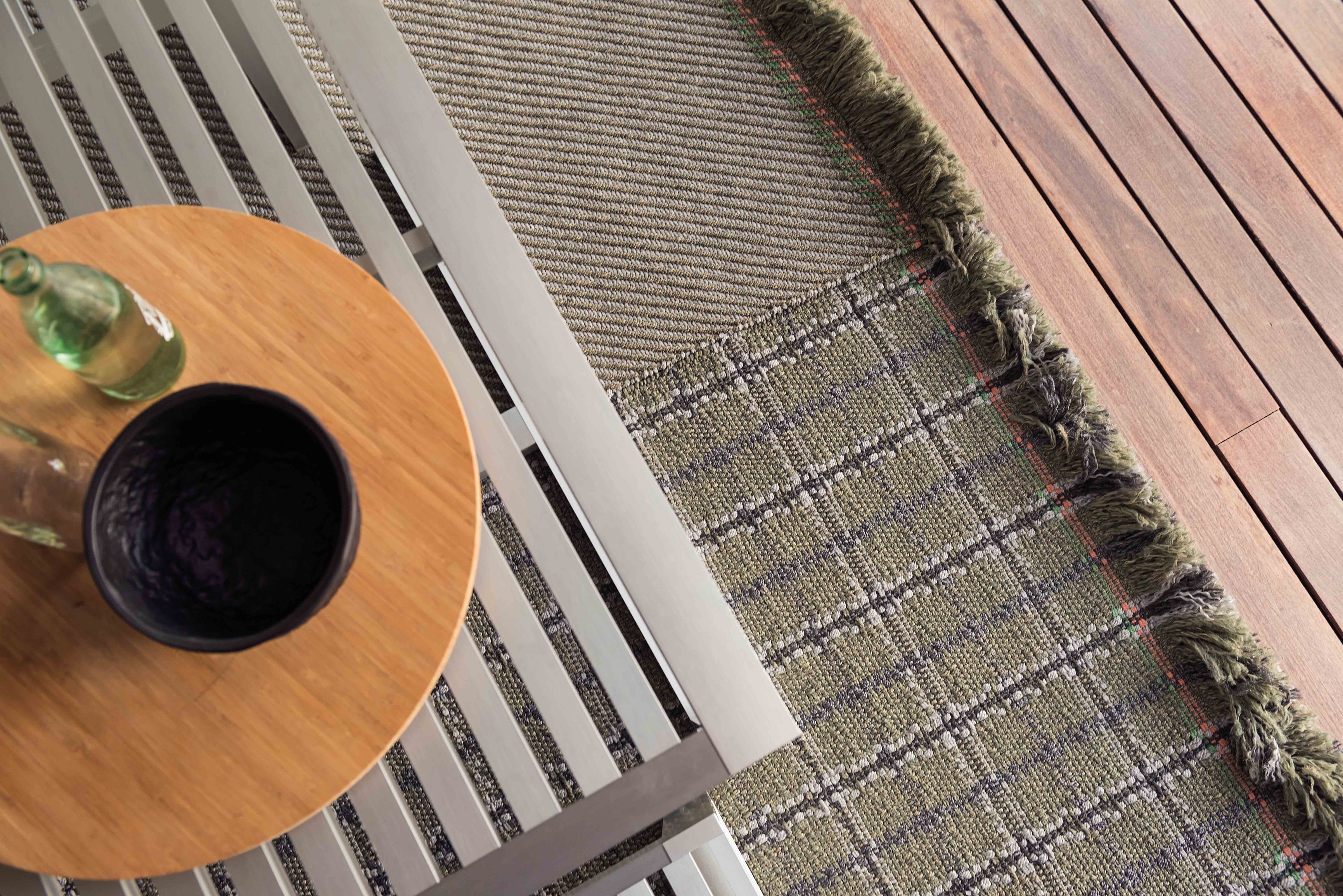 GARDEN LAYERS GREEN | Rectangular rug By GAN design Patricia Urquiola