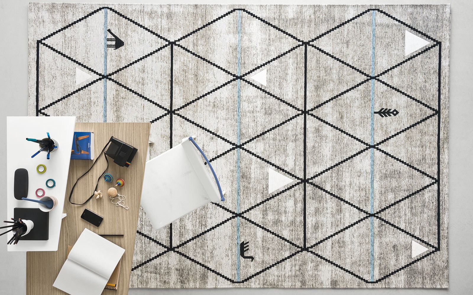 Calligaris Rugs Rectangular rug with geometric shapes GAVA By Calligaris design ...