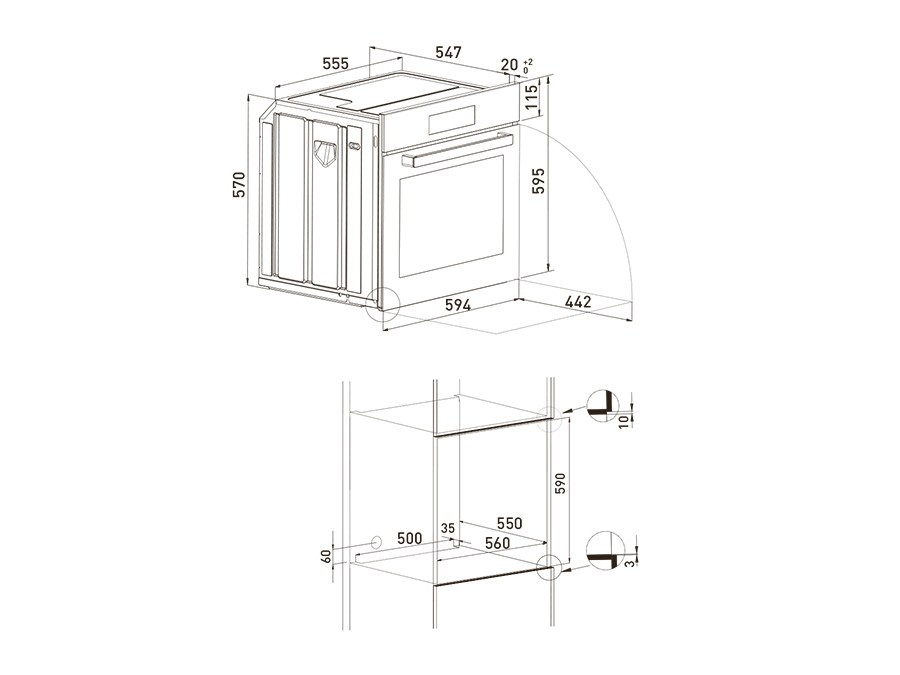 GEBE 12000 B | Multifunction oven By Grundig