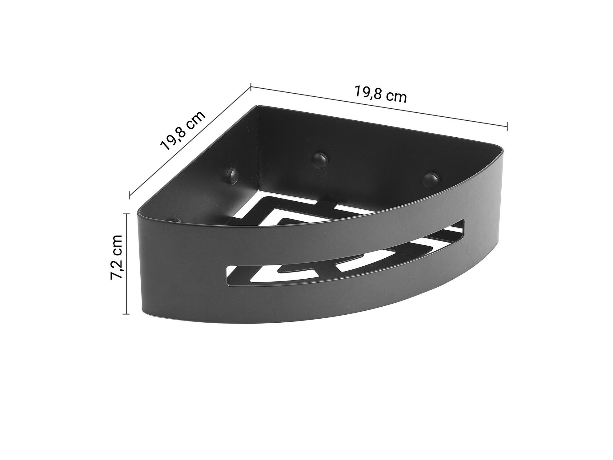 GEDY Poseidon Portaoggetti Doccia Angolare In Acciaio - Cromato E Bianco (7,2x24x12,3cm)