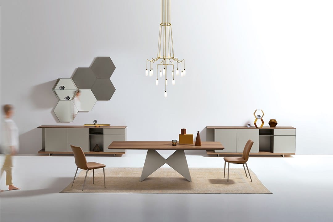 GEMINI by Ronda Design - Tavolo da pranzo con base in metallo - 4