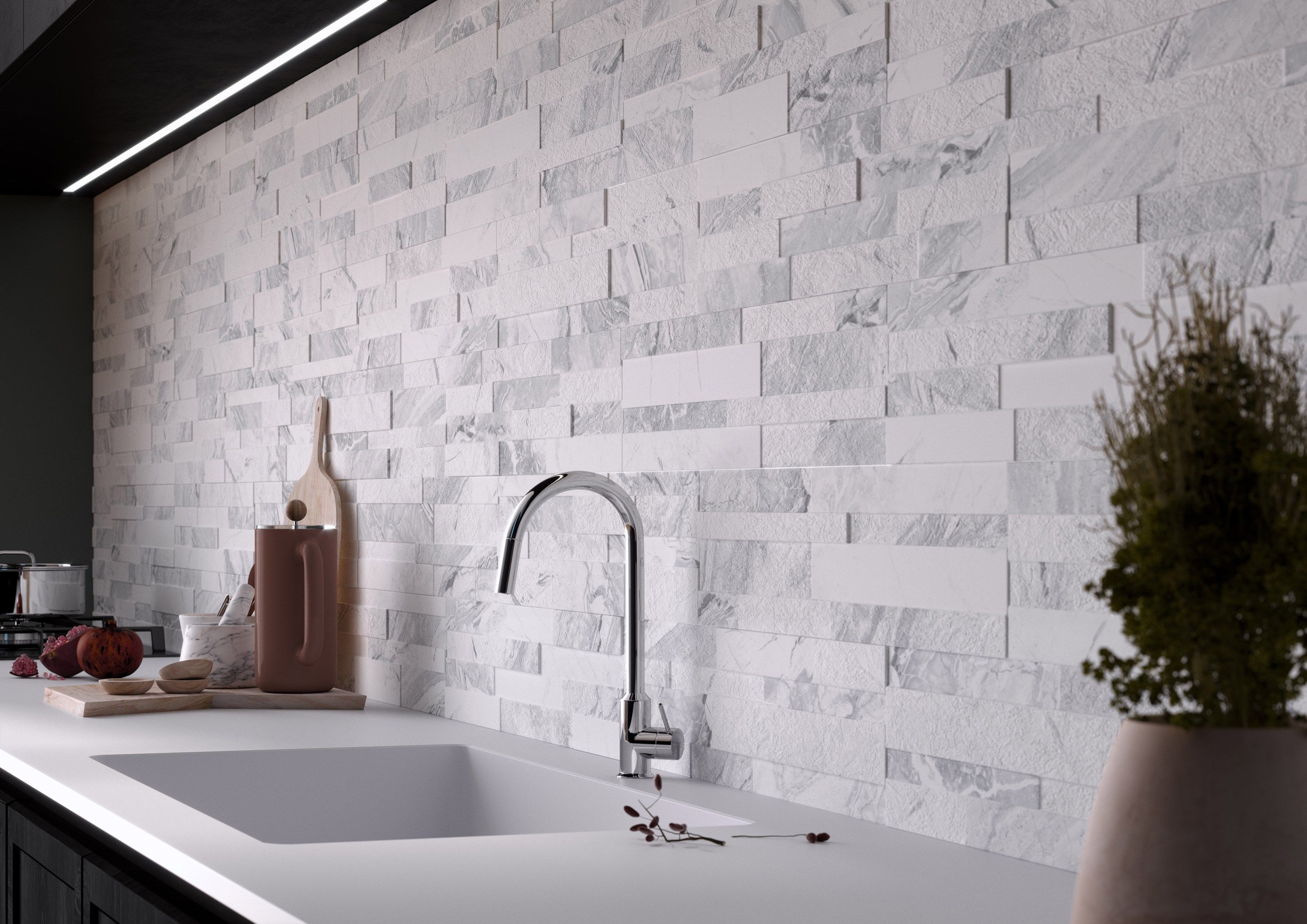 Indoor/outdoor 3D Wall Tile GIOIA By Ceramica Rondine