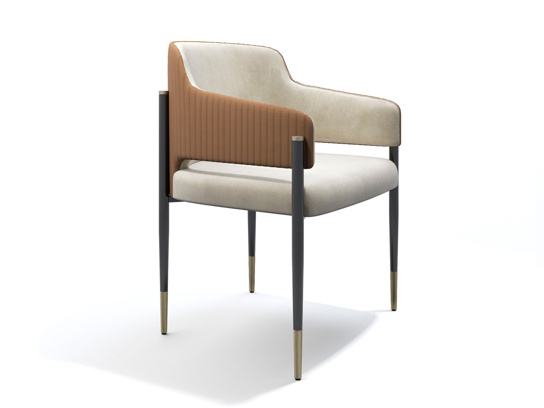 GIULIETTE by Capital Collection - Sedia imbottita in tessuto con braccioli
