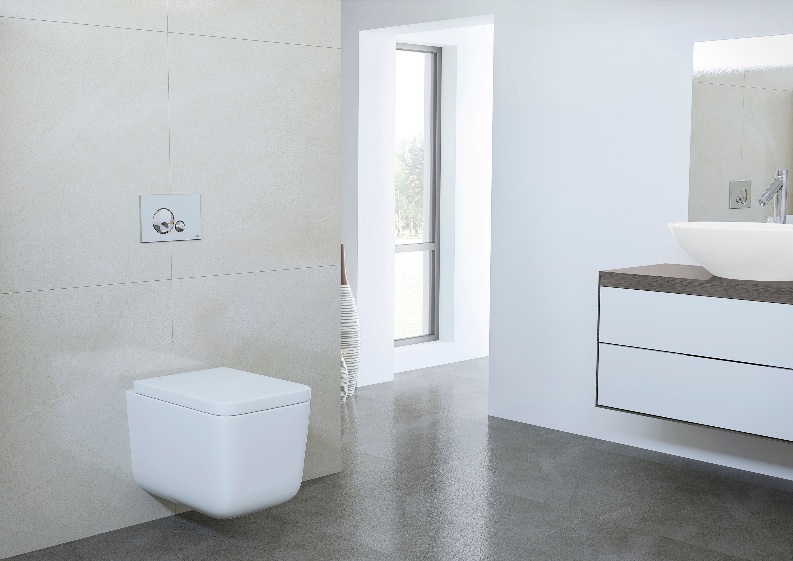 GLOBE by OLI - Placca di comando per wc in ABS - 3