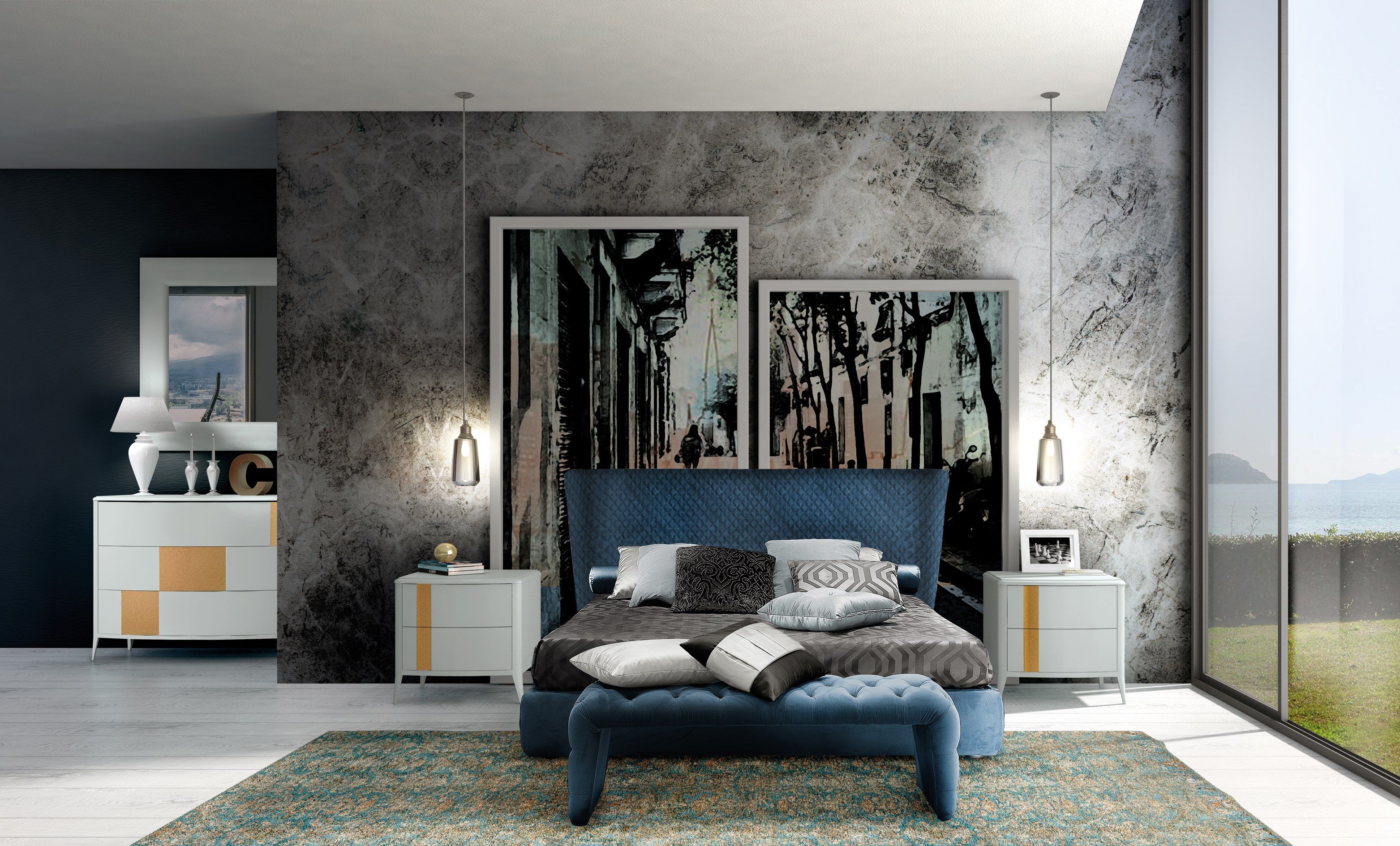 GOLD Bedside table By CASA +39