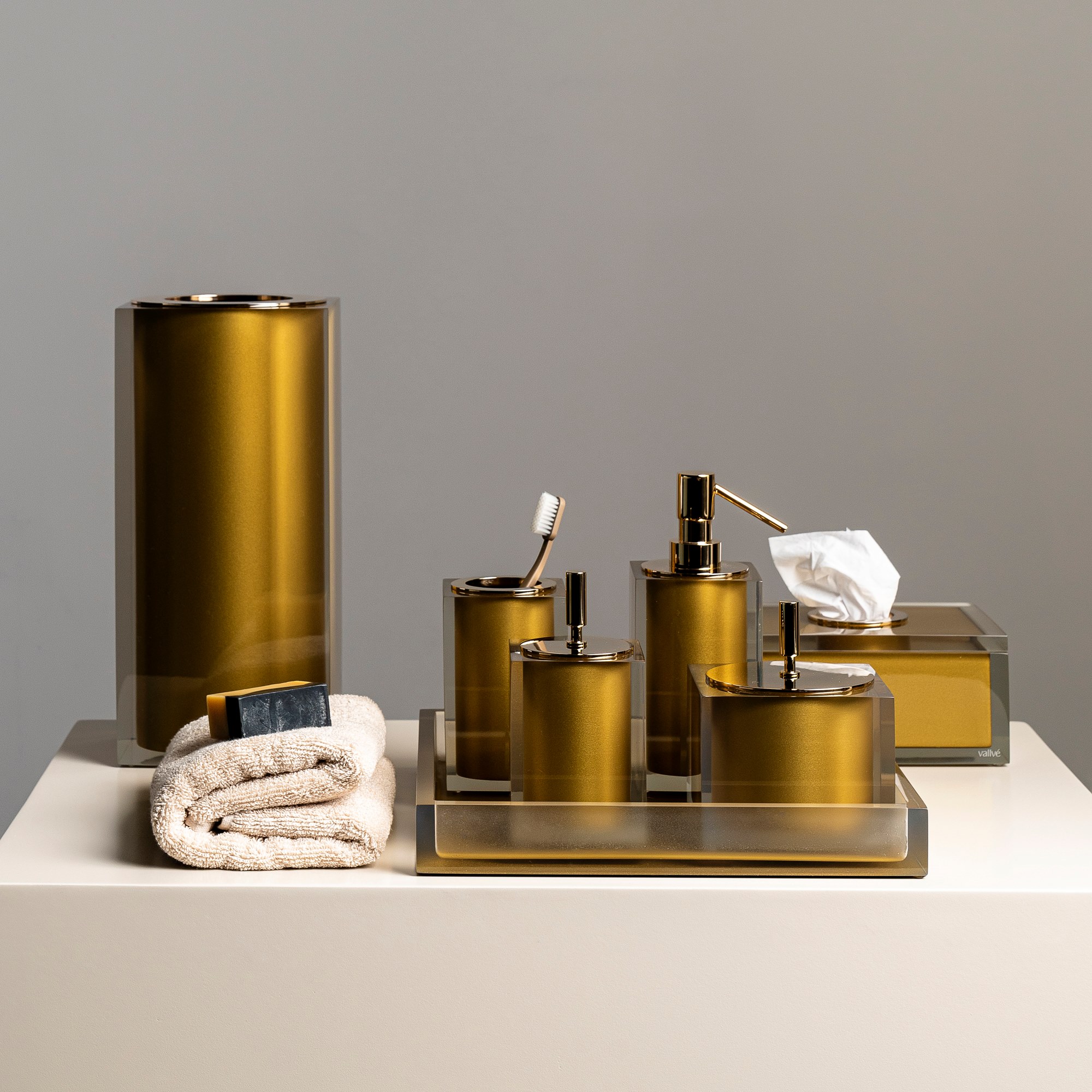 Porta fazzoletti Decor Walther 25 cm, Oro 24 Carati | Negozio Bagno