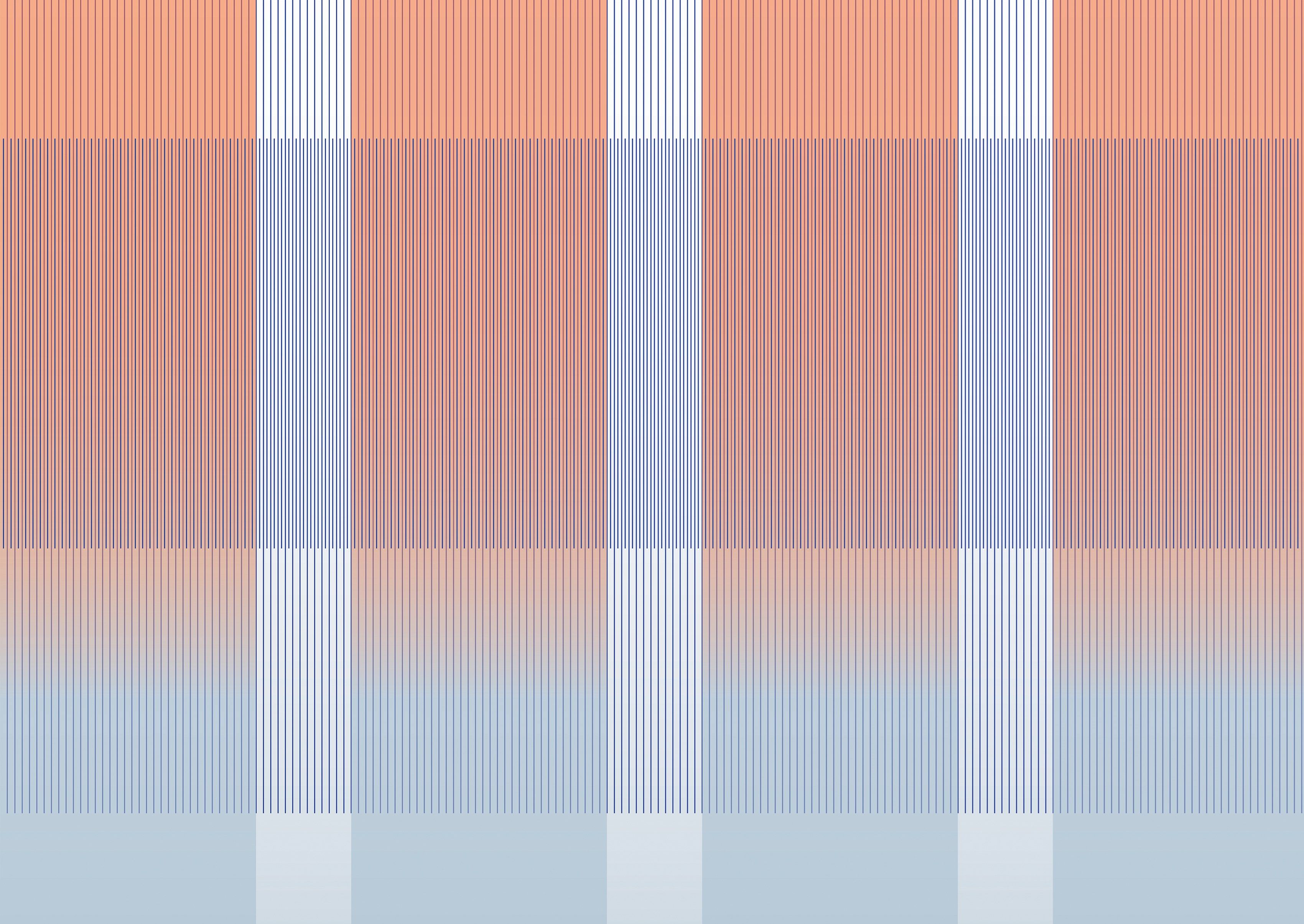 GRADIENT LINES by Texturae - Carta da parati a righe lavabile - 3