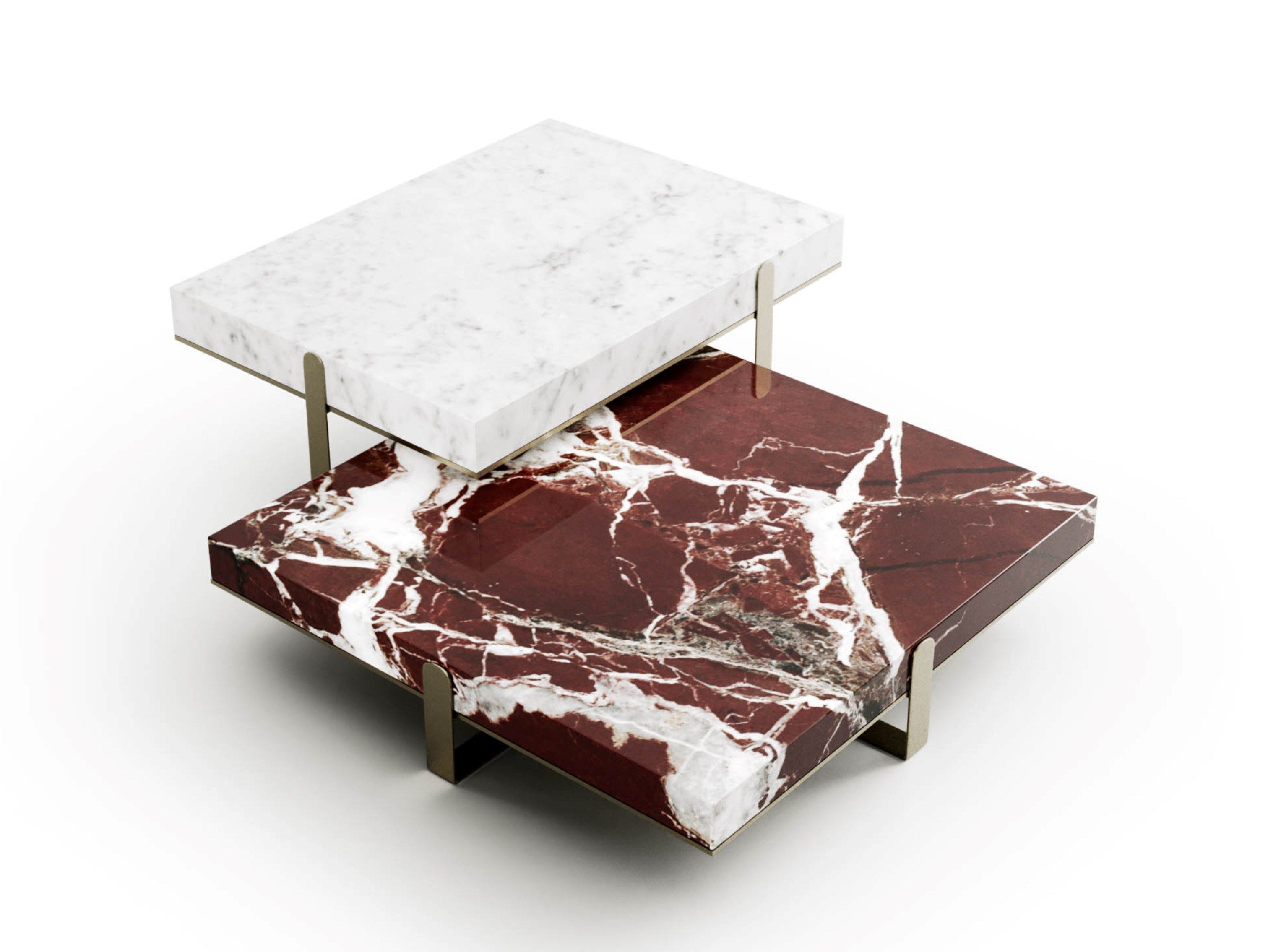 GRAND .23-Q by Capital Collection - Tavolino basso quadrato in marmo - 10