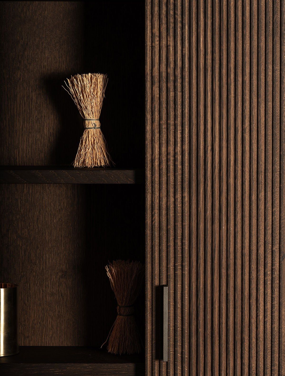 GRATE Wooden bathroom wall By INBANI design Norm Architects