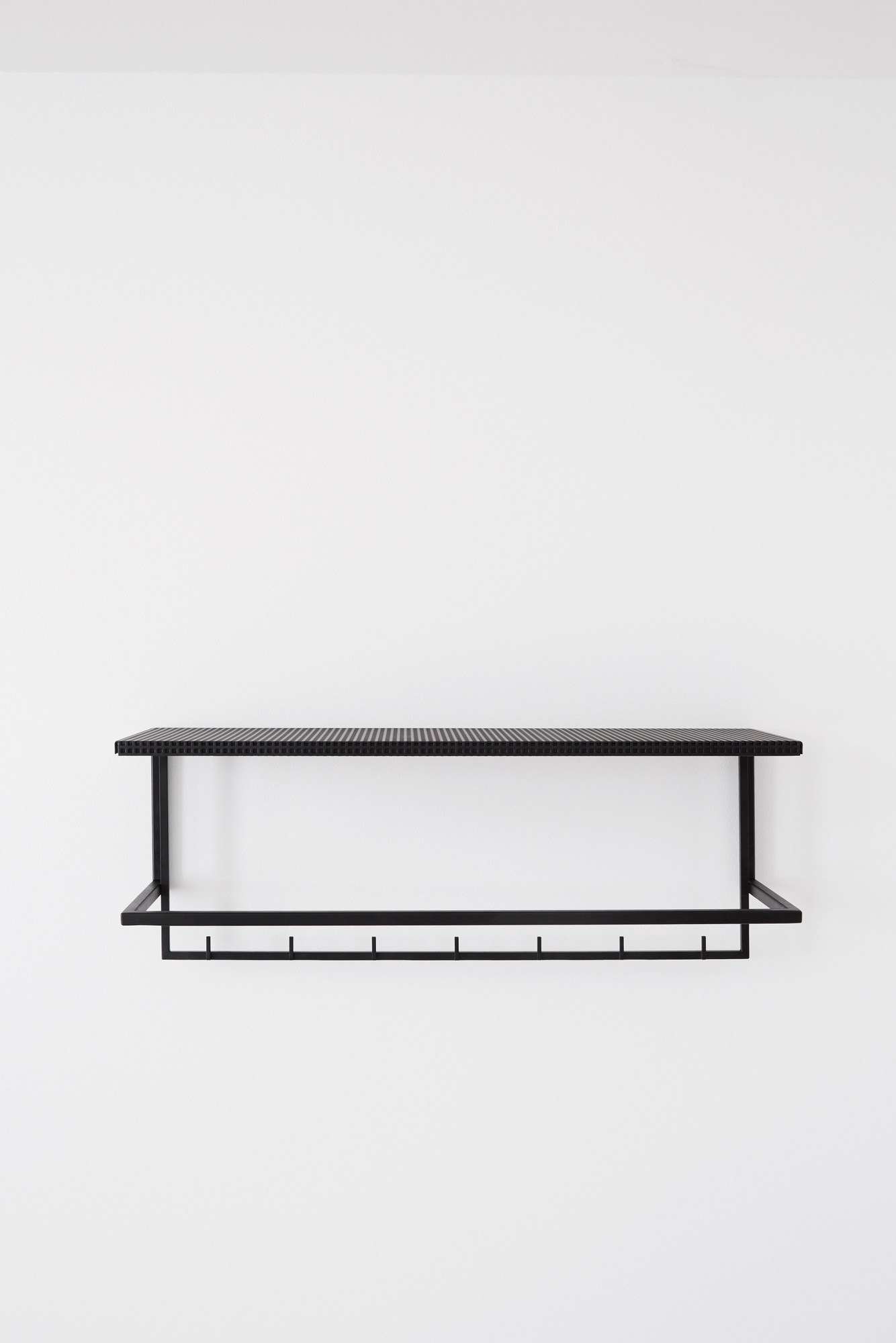 GRID Wall-mounted steel coat rack By Kristina Dam Studio