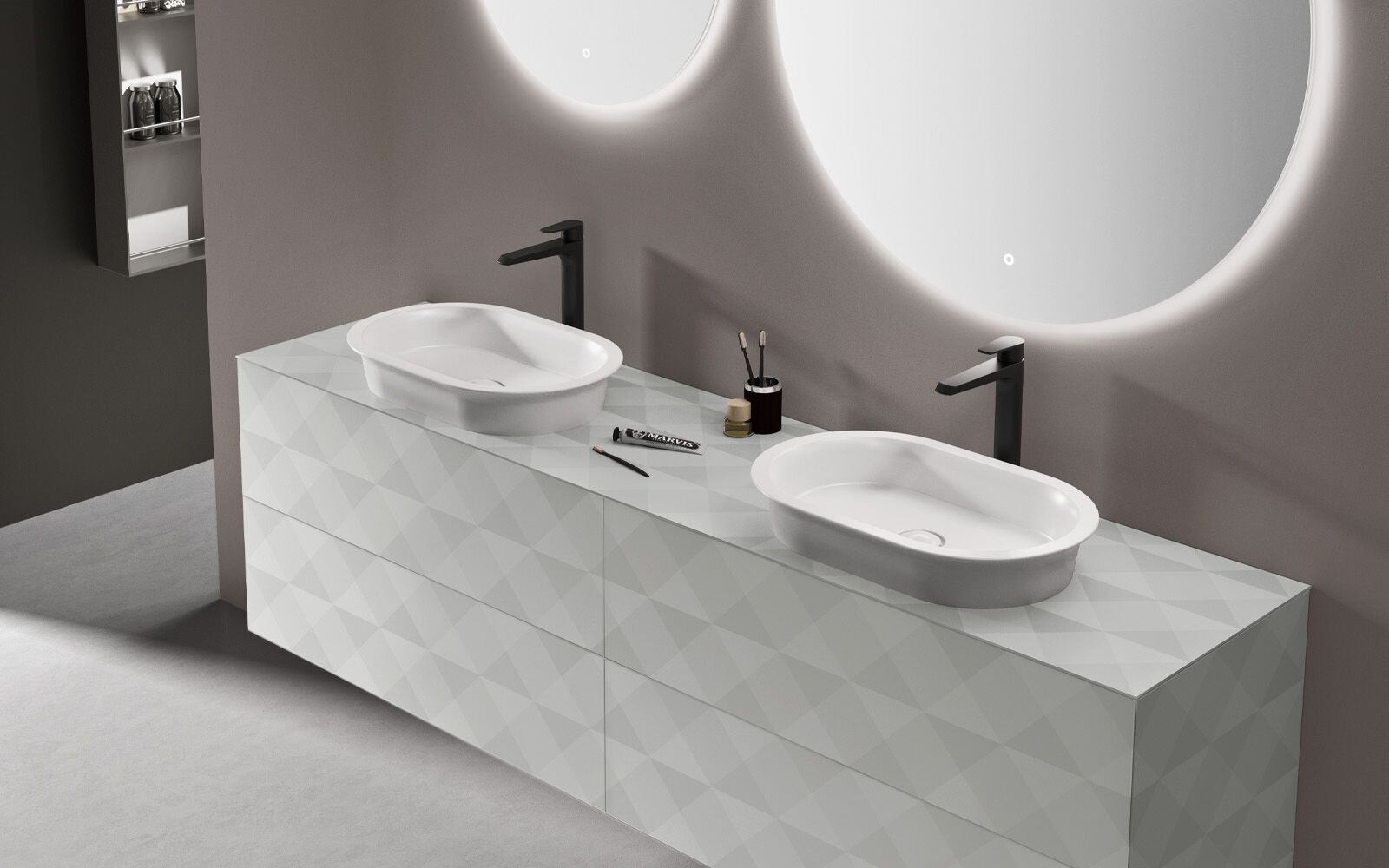 ECLIPSE ECL02 by Gruppo Geromin - Mobile bagno sospeso con cassetti - 2