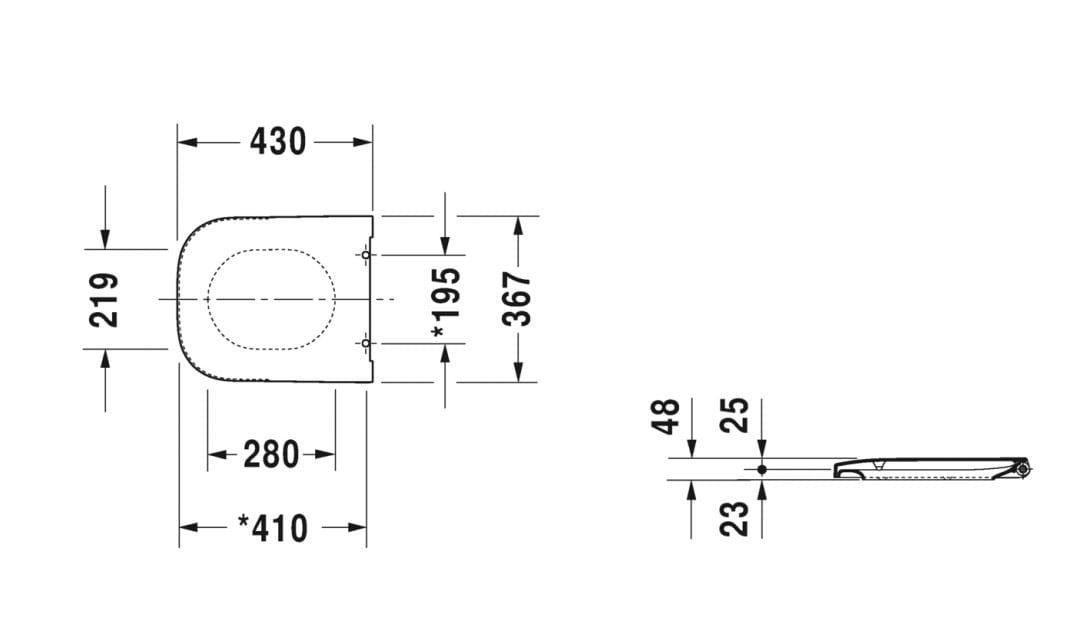 HAPPY D.2 Toilet seat with soft close By Duravit design Sieger Design