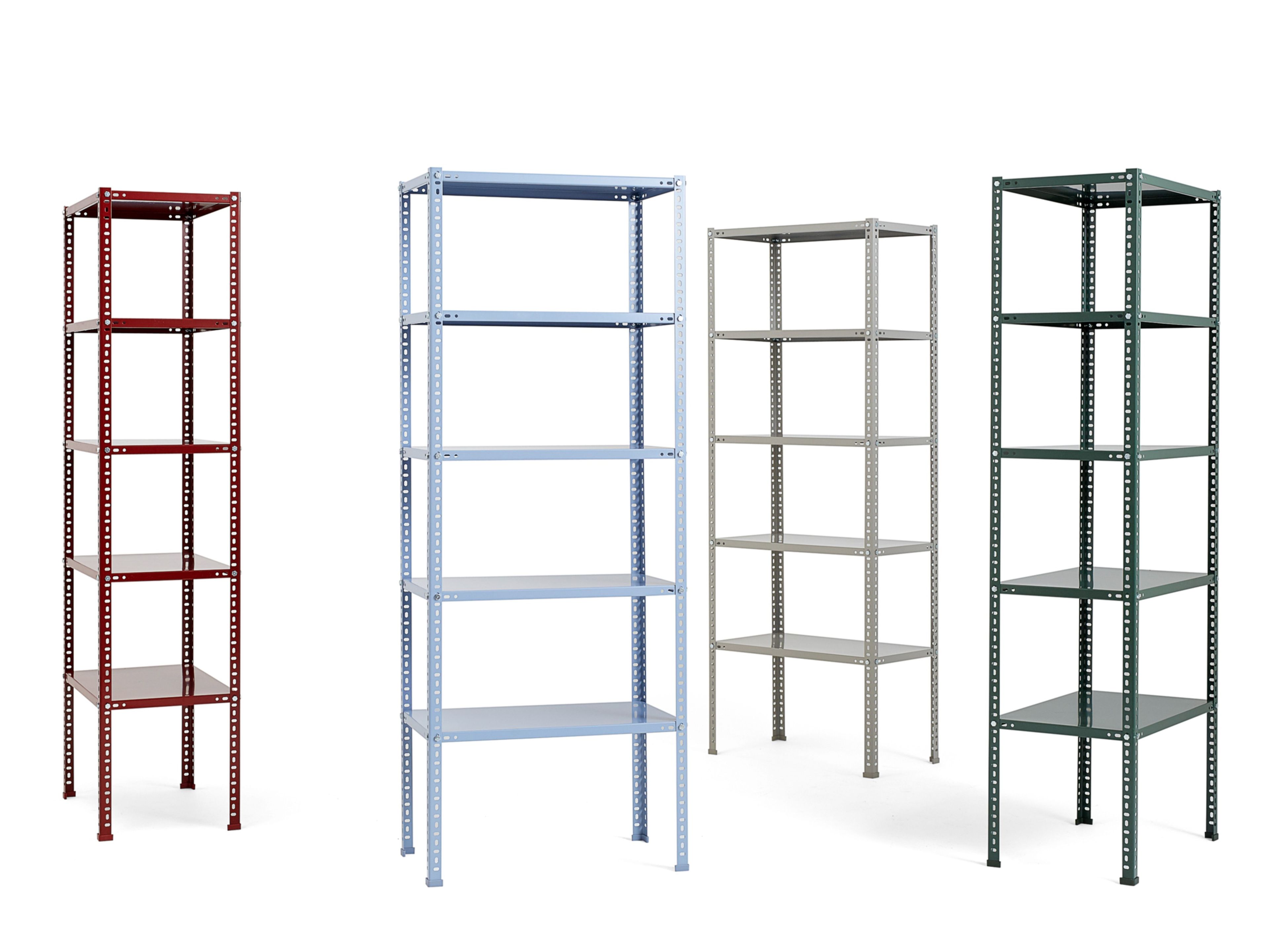 Open powder coated steel shelving unit HAY SHELVING UNIT By Hay