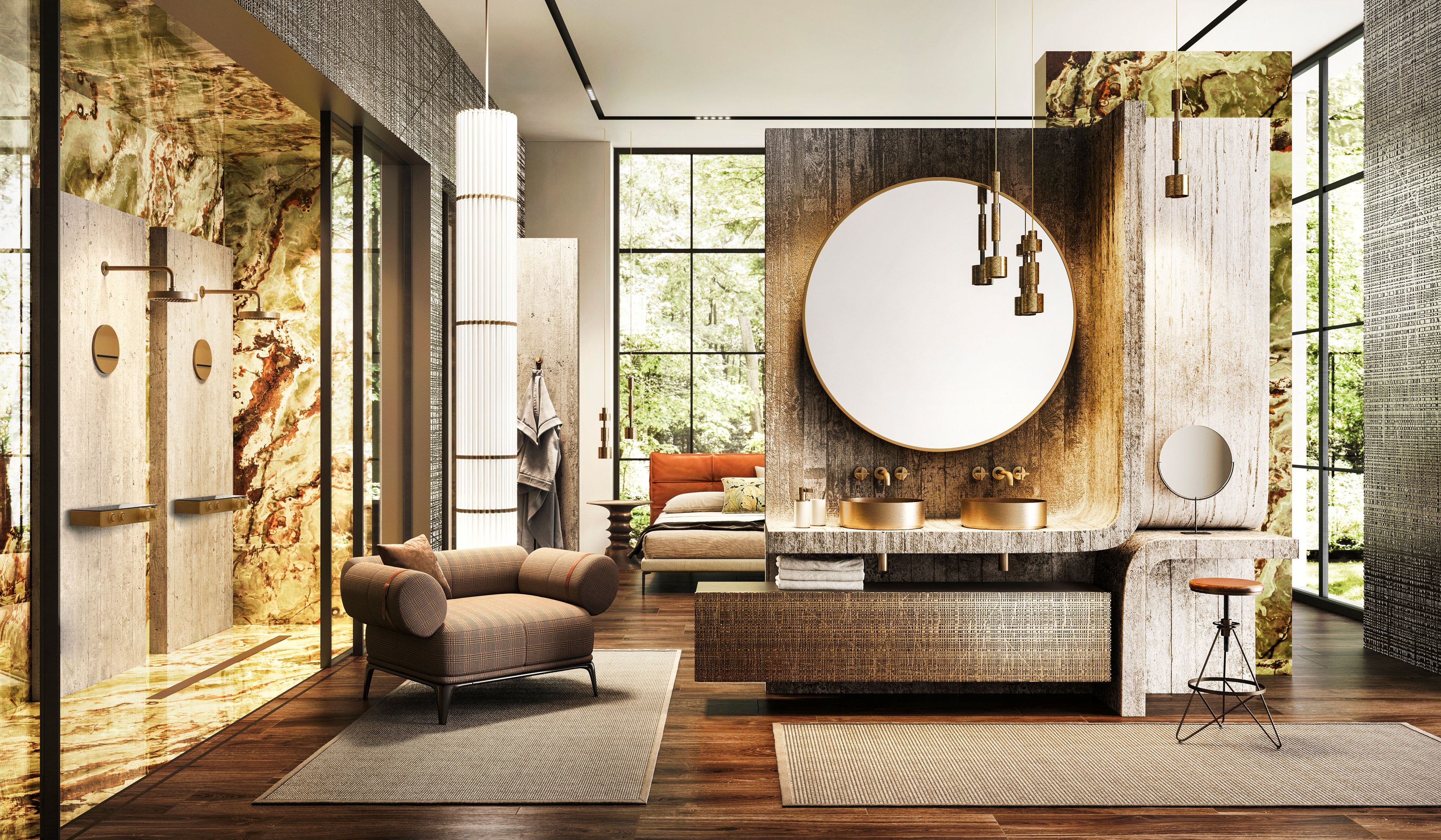 HI-FI ECLECTIC SHELF by Gessi - Rubinetto per doccia esterno in metallo con piastra - 4