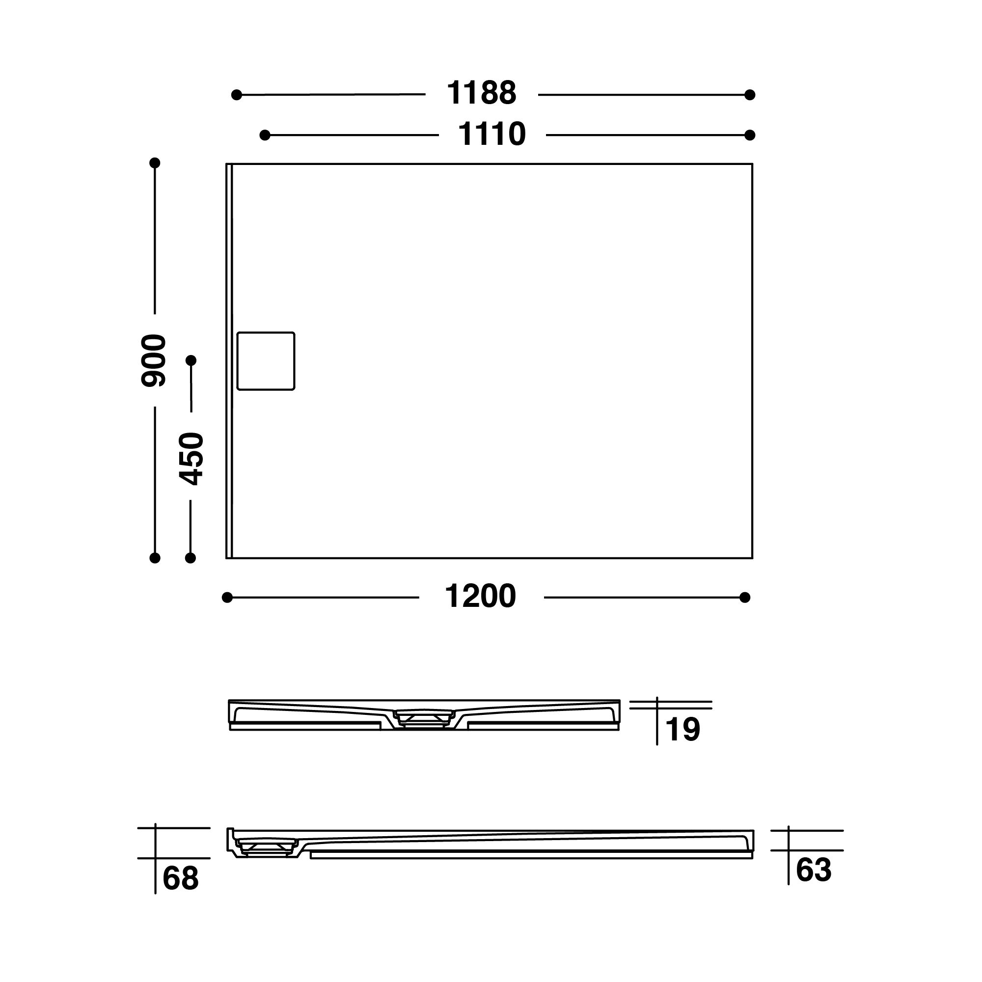 Dimensioni RCST-90-120S