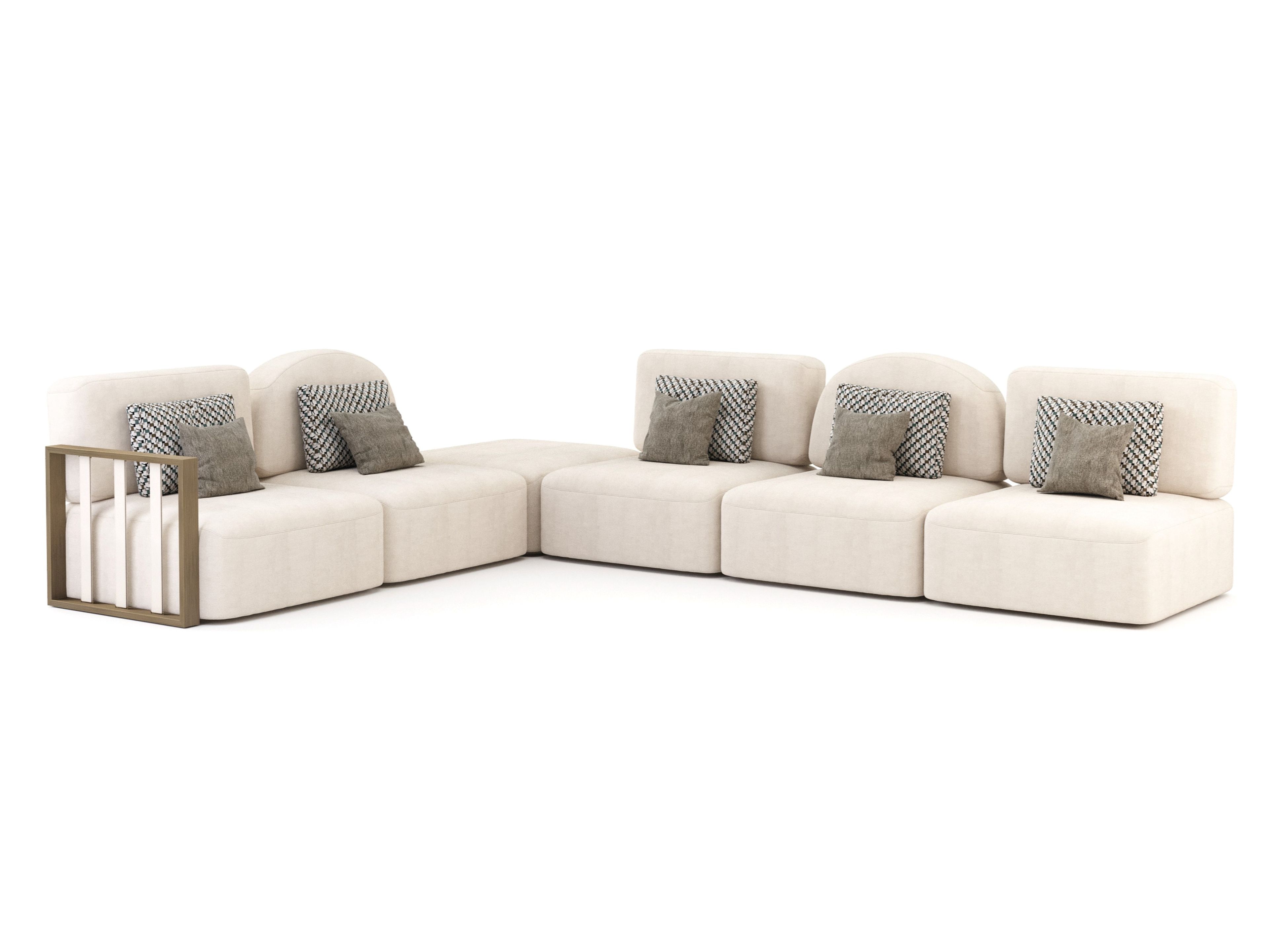 HER Sofa Sectional microfiber sofa By Stylish Club