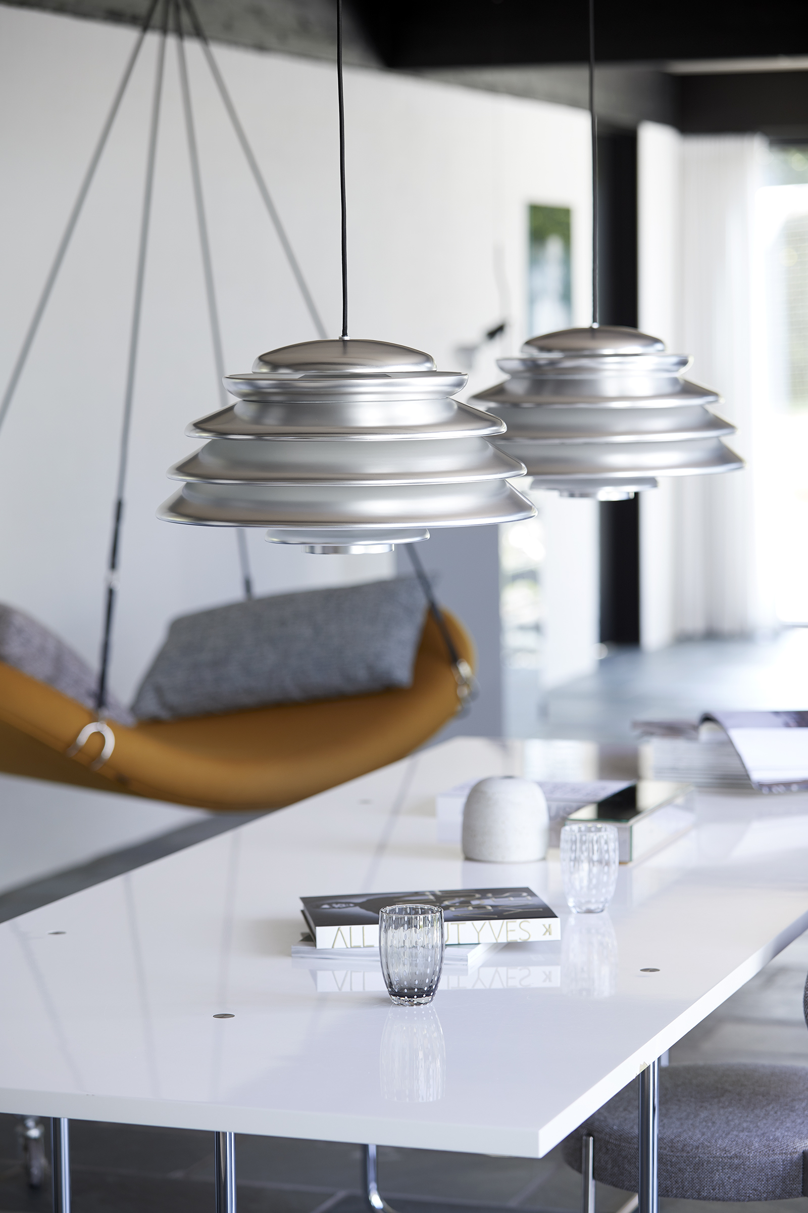 Aluminium pendant lamp HIVE By Verpan design Verner Panton