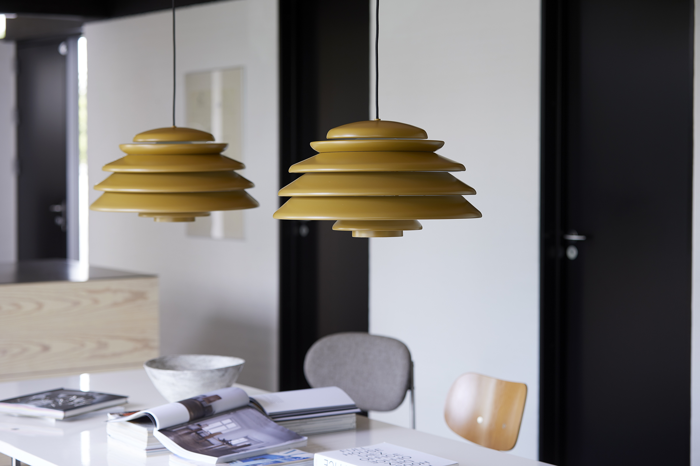 Aluminium pendant lamp HIVE By Verpan design Verner Panton