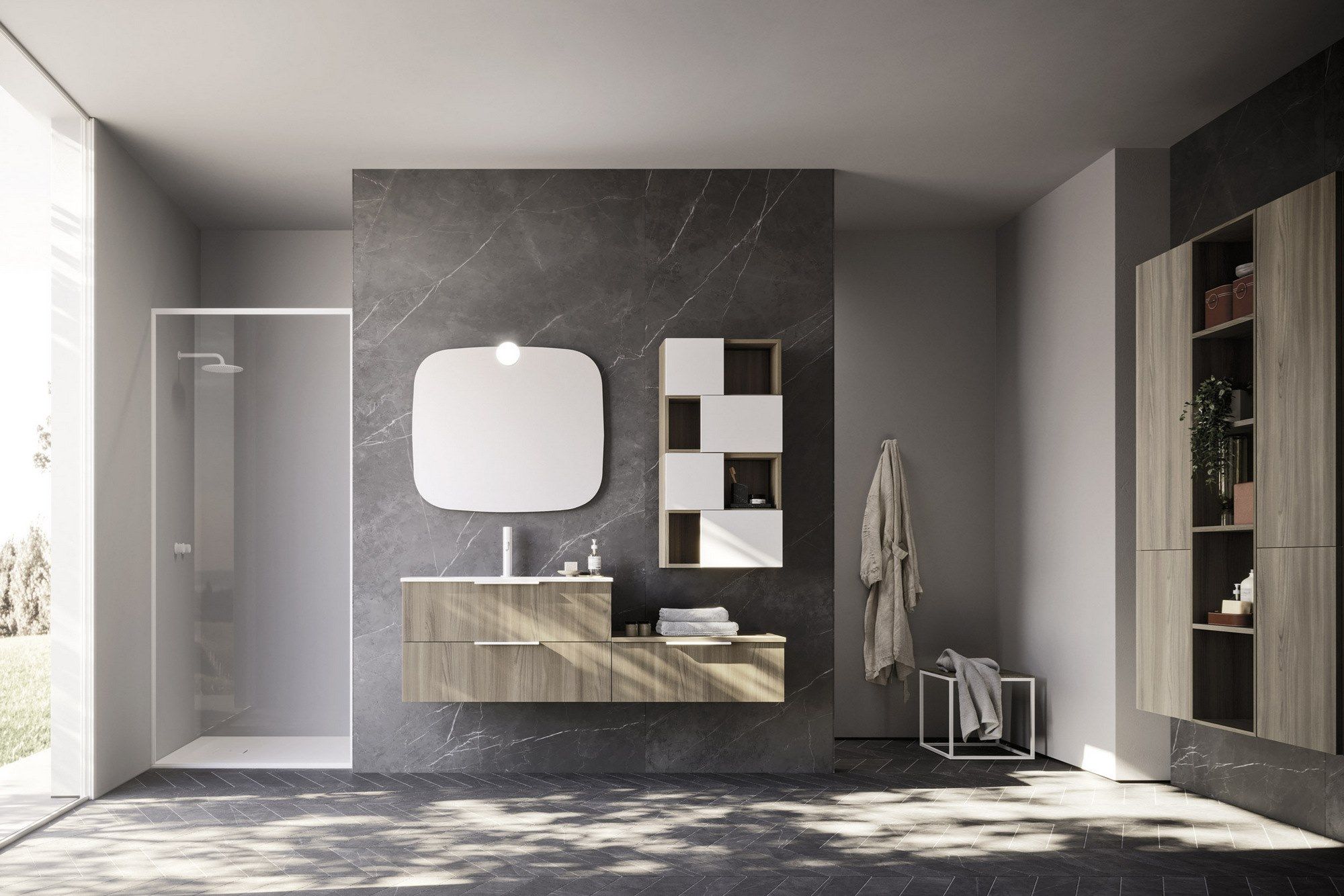 HO.ME PLUS LISCIO 45 by Arbi Arredobagno - Arredo bagno completo - 3